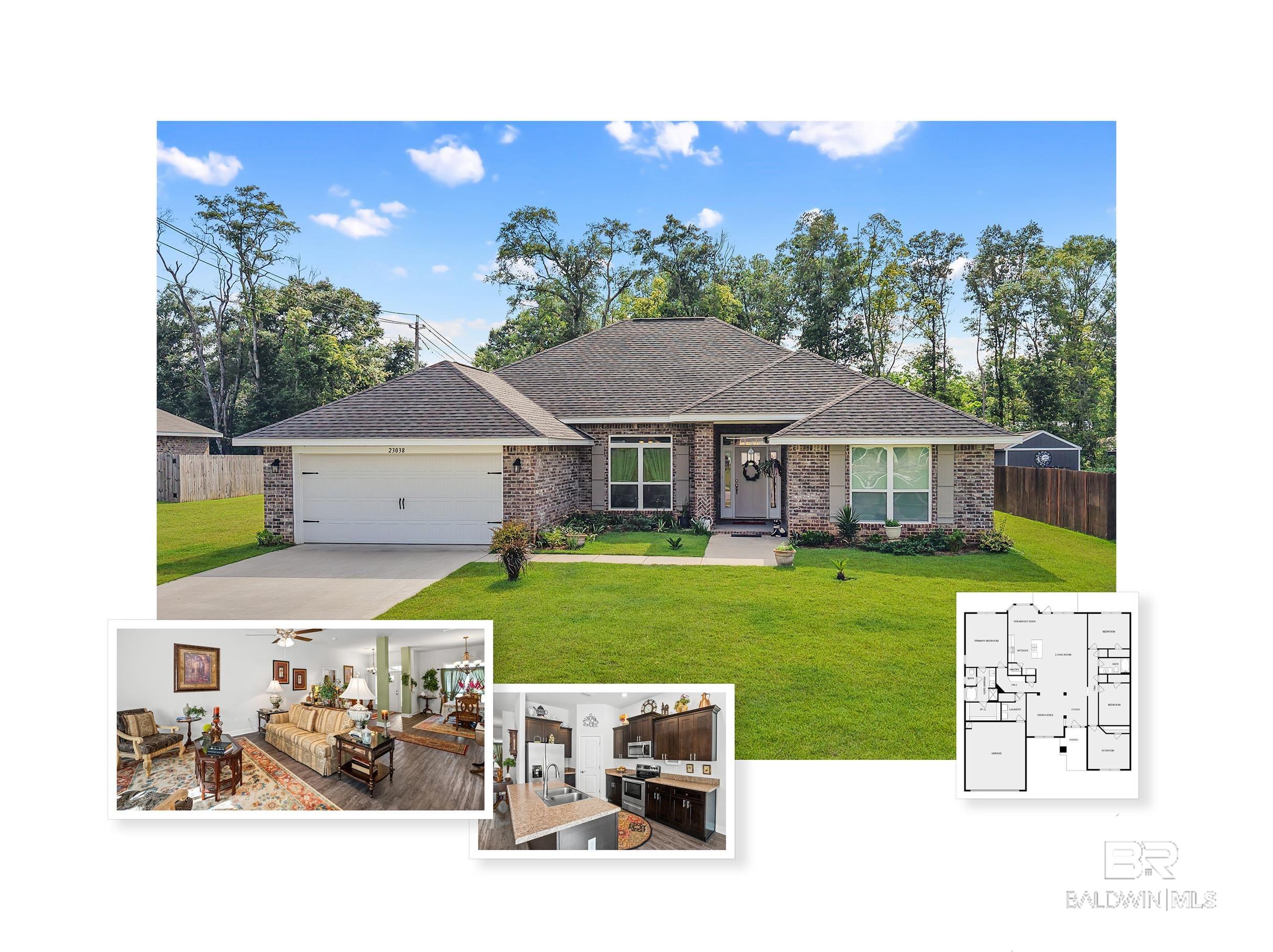 Homes for sale in Robertsdale, AL | 23038 Ridgewood Dr, Robertsdale, AL 36567 | MLS# 379571