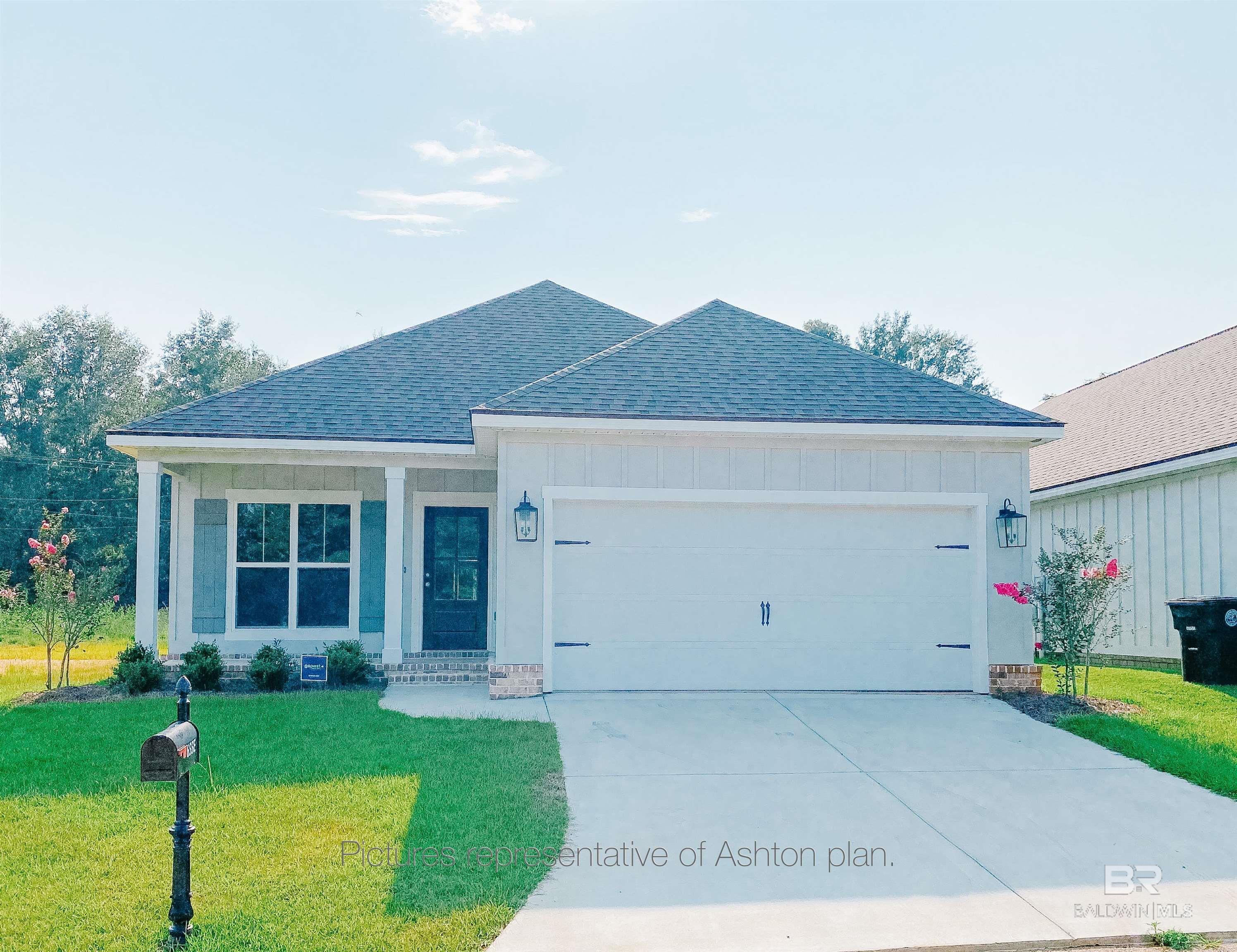 The Ashton plan is ready for you to call home close to downtown Fairhope! Just off the foyer that features 10-foot ceilings is a flex space that gets tons of natural light. From there, you’ll pass the garage entrance with mud bench and drop zone just off the large laundry room. The open concept creates a functional flow through the living room, dining area and kitchen, which features a huge island and pantry, tons to cabinet storage, high-end counter tops and additional seating at the breakfast bar. Spread out in the spacious living room that boasts 11-foot ceilings and overlooks the backyard and porch. Relax in the master suite and its luxurious bathroom with oversized bathtub, separate shower, separate water closet, double vanities and walk-in closet. The other two bedrooms are located near the kitchen and near the other full bath. Don’t miss this amazing home built by Limitless Homes and conveniently located to all the wonderful things Fairhope offers! Other conveniences include a 2-10 warranty, termite bond, architectural shingle roof, Gold Fortification for added protection, and more. Projected completion date is December 2021. Some pictures included are representative of similar style home.