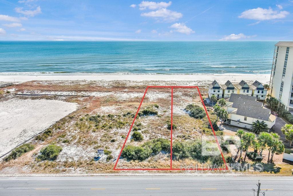 If you have a client looking for a private  50 ft beachfront lot on the beautiful white sands of Perdido Key, here it is !    No HOA.  This lot will be fully permitted and ready for construction. (Floor Plan in Docs).  After purchase, the new owner will engage directly with the builder to complete their custom home.   Lot is  approx 1 mile from the AL/FL line on the Gulf.  Look for sign.