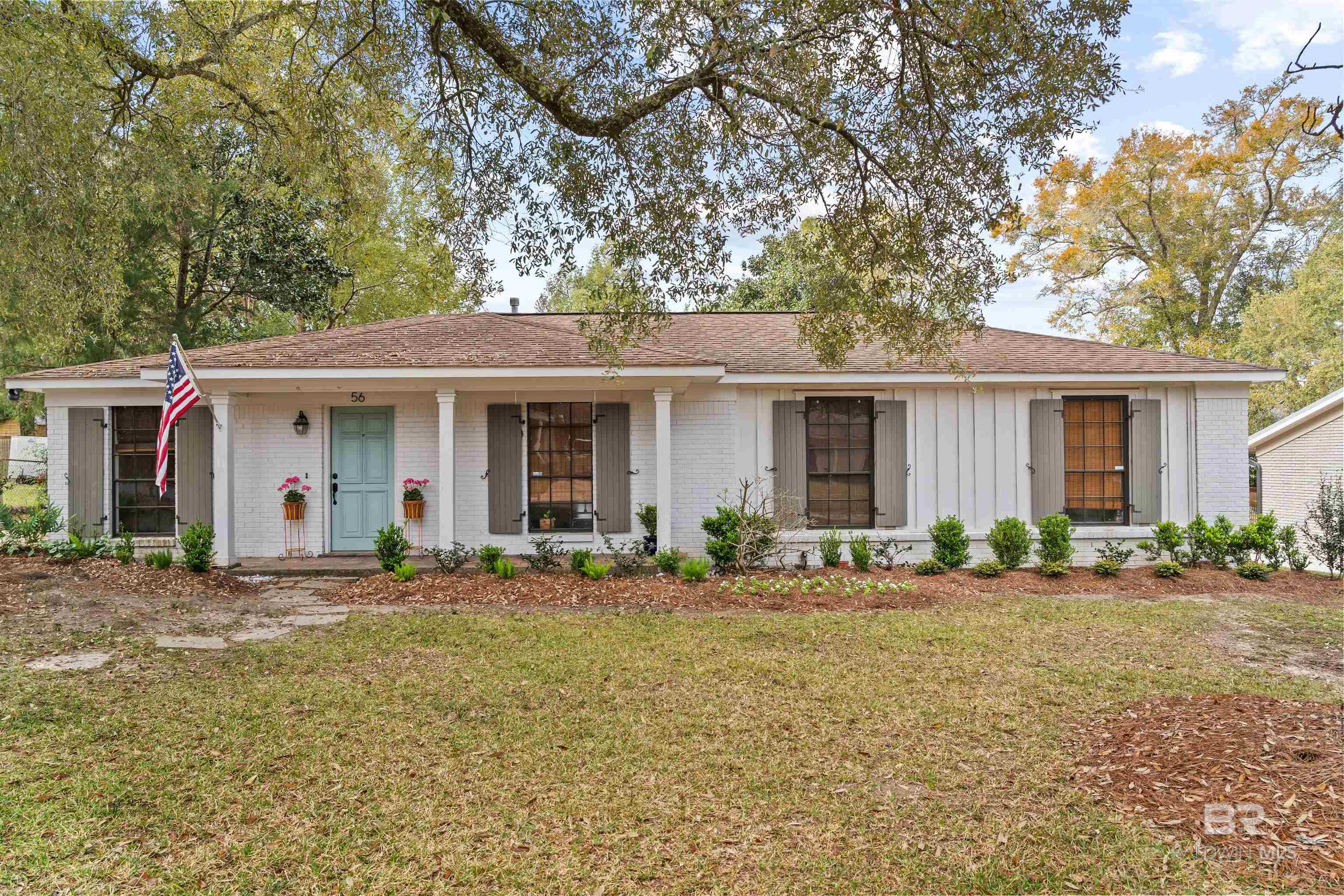 Great 4 bedroom 2 bathroom house on one of Fairhope's best streets- a quiet, tucked-away cul-de-sac located in the popular Fruit & Nut district.1 block from  Mobile Bay and a short stroll to Downtown Fairhope. On a large deeded lot. Buyer to verify all information during due diligence.