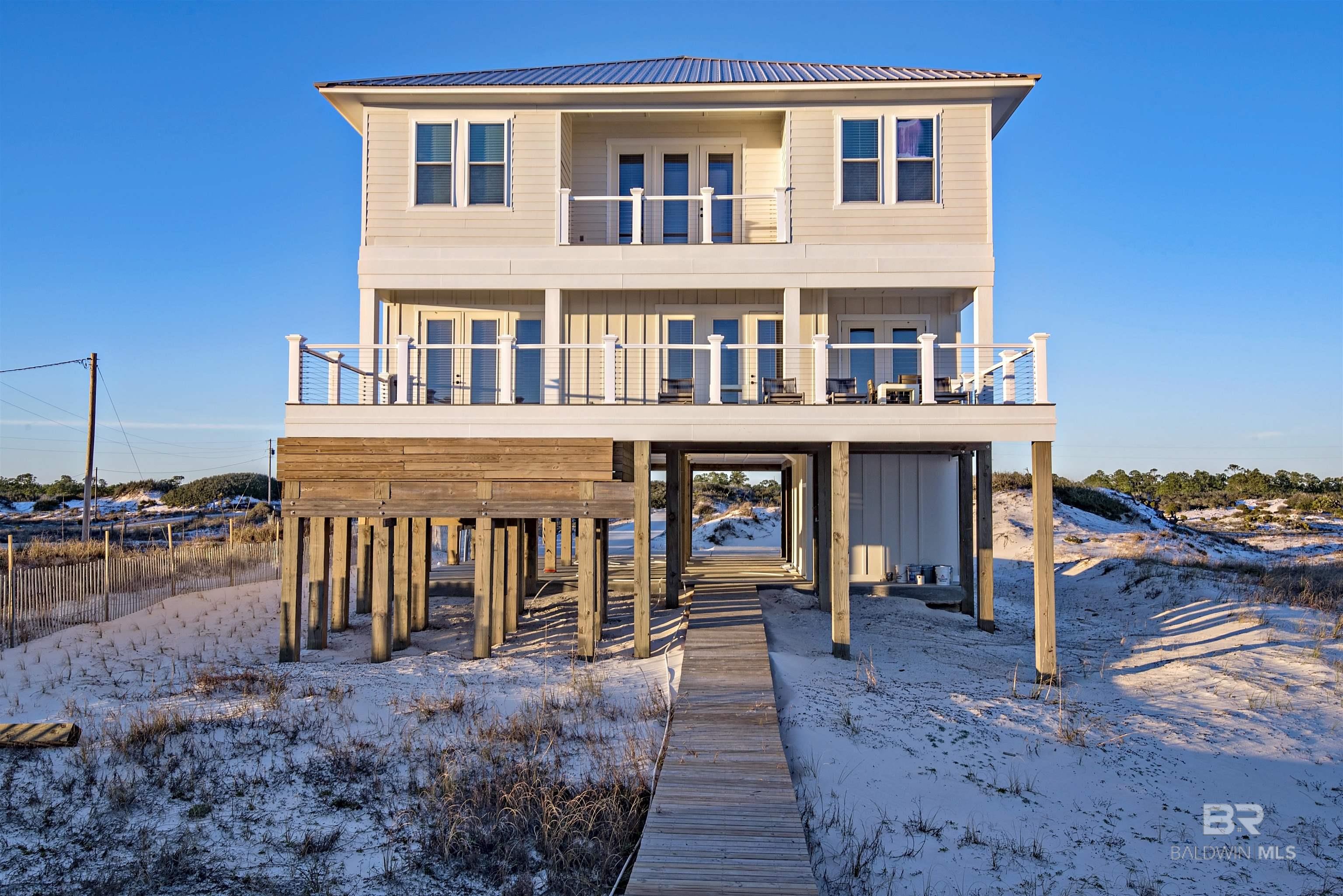 Escape to paradise at 11102 Mobile St in Gulf Shores, Alabama, where breathtaking Gulf-front living meets ultimate privacy and luxury. This stunning 6-bedroom, 6.5-bathroom beach house offers direct access to the sugar-white sands and emerald waters of the Gulf of America, providing an unparalleled retreat in a tranquil setting. This private subdivision with limited development and tucked in between miles of Wildlife Refuge, offers views that are nothing short of spectacular, and the soothing sounds of the waves create an atmosphere of pure relaxation. A private pool offers the perfect spot for refreshing swims or unwinding after a long hard day on the beach. Spacious decks provide plenty of room for lounging, dining, and soaking in the coastal beauty. Thanks to an excellent rental history with bookings thru 2025, this property offers an ideal investment opportunity or a luxurious personal getaway. Whether you’re looking for family vacations, weekend escapes, or full-time beachfront living, this Gulf-front haven is sure to impress. Contact us today to schedule a private tour! Owner is licensed Real Estate Broker in Alabama Buyer to verify all information during due diligence.