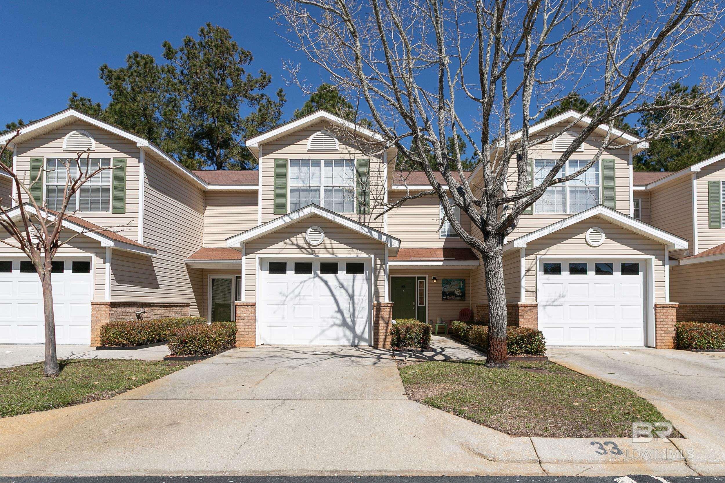 Spacious, 3bed/2.5bath condo in Regency Club! This complex is located in the Heart of Gulf Shores, near the beach, dining, shopping, city centers, Gulf Shores City Schools, State Park Trails, and more! Regency Club #33 has a fully equipped kitchen, fireplace, spacious patio, brand new LVP flooring throughout the bottom level, fresh paint, etc. This property is an excellent investment or perfect full time home...Easy to show! Buyer to verify all information during due diligence.