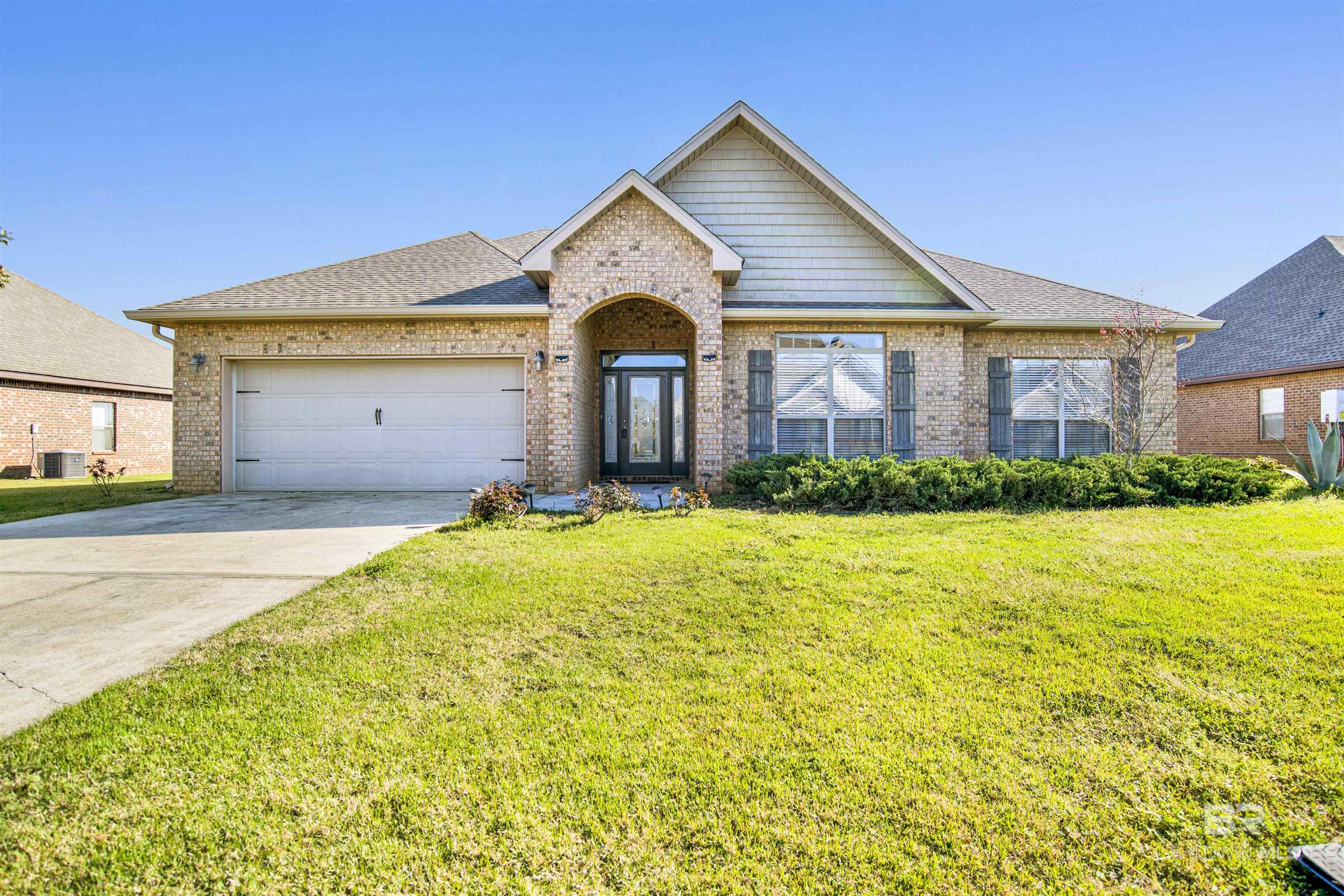 Daphne is one of the most popular city in Baldwin county.  This darling brick home was built in 2012 and ready for new owners to enjoy with the beautiful community pond with waterfront views in the backyard.  It has a lovely open floor pan and high ceilings that welcome you in the foyer and into the oversized living room.  The inviting space features pristine hardwood floors, lots of natural light under the vaulted ceiling leading you to the kitchen and formal dining room.Master suite is both elegant and massive with plenty of room for a sitting area.Roof age is 2012, New HVAC August 2024, Gas water heater 2023, Samsung Fridge 2023, Dishwasher 2023.  Termite bond with Prewett 251-031-9989All information deemed accurate, but not guaranteed.  Buyer or buyer's agent(s) to verify all measurements and any other listing information that they deemed important to the buyer’s satisfaction during the inspection contingency period. Buyer to verify all information during due diligence.