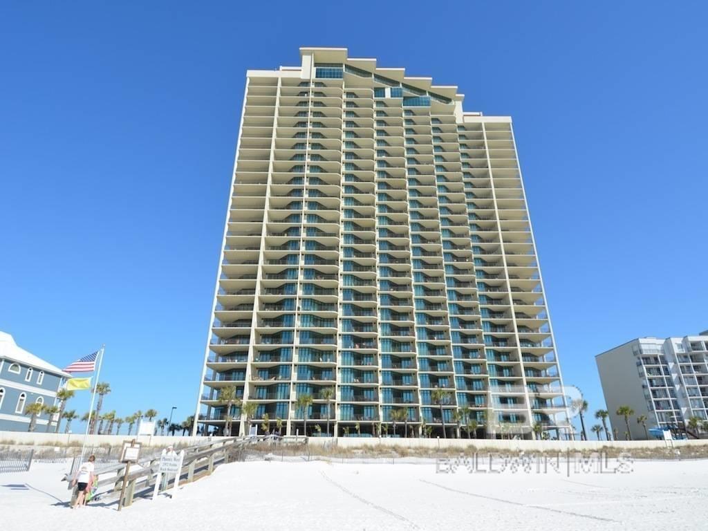 Gorgeous 3bed/4bath Direct Gulf Front condo in the sought after Phoenix West!  This 22nd floor unit will allow you to enjoy expansive views of the pool and sugar white beaches of the Gulf of America! The condo is tastefully decorated and has crown molding throughout. Kitchen is fully equipped with stainless steel appliances, backsplash, wet bar, etc! The complex is loaded with some of the best amenities on the beach that include a lazy river, water slide, indoor/outdoor pools, kiddie pool, hot tubs, tennis court, BBQ area, and more! Buyer to verify all information during due diligence.