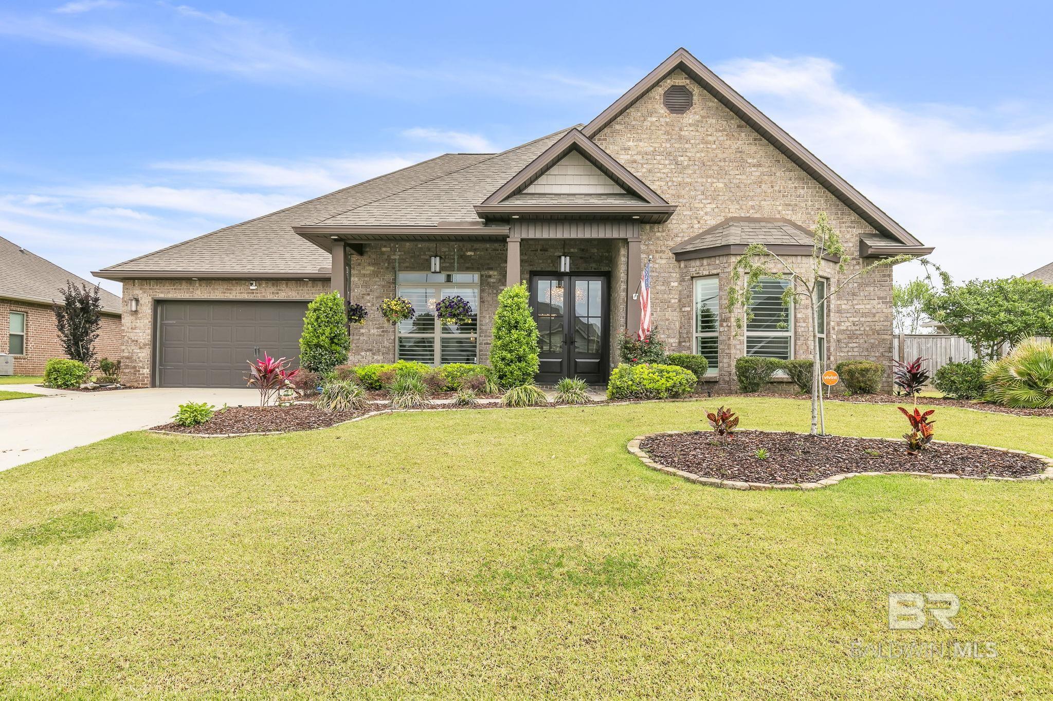 This home is a showstopper and a step above the rest! You won't recognize this desirable McKenzie floor plan featuring 5 bedrooms + office, 3 bathrooms over 3600 SF. Loaded with custom upgrades throughout, this home is a showcase! From the flooring, fireplace, designer lighting throughout, counter tops, appliances, heated and cooled sunroom, gunite pool, shed, primary bath and back yard are all stunningly upgraded. Custom Glass Double front doors provides a grand entrance to your home. The kitchen is an entertainers dream with marble countertops, GE Café Appliances, under-cabinet lighting, Emtek hardware, and oversized kitchen island. The sunroom is heated and cooled by mini-split AC system with custom epoxy floors. Plantation Shutters throughout. The primary suite has been upgraded with hardwood floors and primary bath features custom shower and door exiting to the back yard/pool area and private oasis designed by a Master Gardener! Exquisite stamped concrete through out exterior; on both pathways leading to the luxurious stamped concrete pool deck as well as front porch. Enjoy the gunite pool that is heated and cooled ready for your year-round enjoyment! For added peace of mind, there is a whole house generator. The list goes on, and this home is a must see. Schedule your showing today!  Buyer to verify all information during due diligence.
