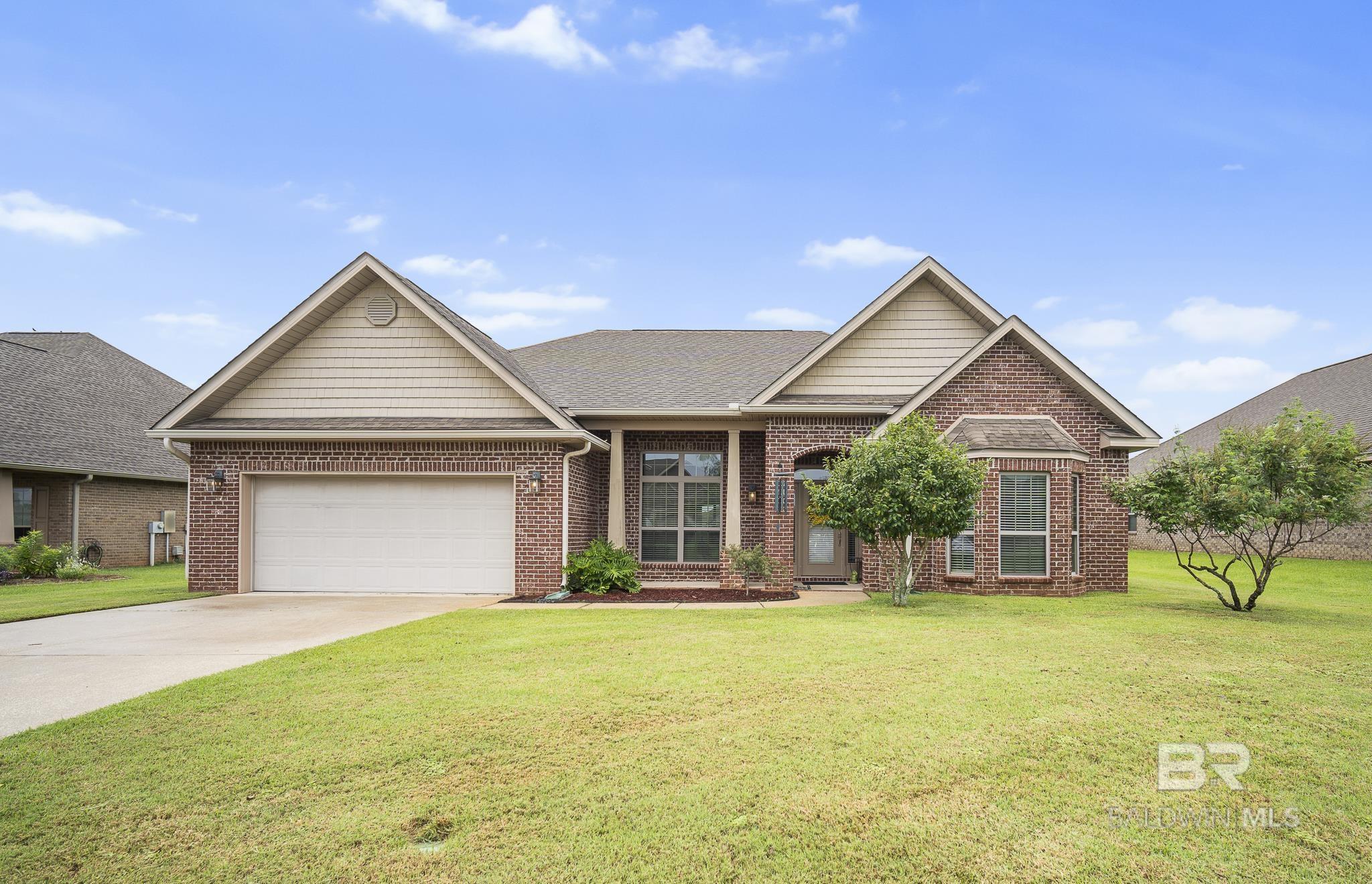 WELCOME TO THIS IMMACULATE 3 bedroom 2 bath with a FLEX ROOM HOME IN OLDFIELD. As you walk in you are greeted by spectacular hardwood flooring and and open concept home with a beautiful triple trey ceiling in the family room. On your right hand side there is a flex room which could be used as an office or 4th bedroom, with a bay window. The primary bedroom has a sitting area which opens to the back porch. It features a spacious formal dining room with graceful arches. Enjoy the gourmet kitchen with 5 burner gas stove, granite countertops, and a beautiful tumbled stone backsplash. Enjoy morning coffee in the screened porch that opens directly from the primary bedroom and the family room onto the large backyard. If you covet a bit of privacy this split concept is definitely for you! This community is part of the Community Pool. All information and measurements to be confirmed by buyer and/or buyer's agent. Buyer to verify all information during due diligence.