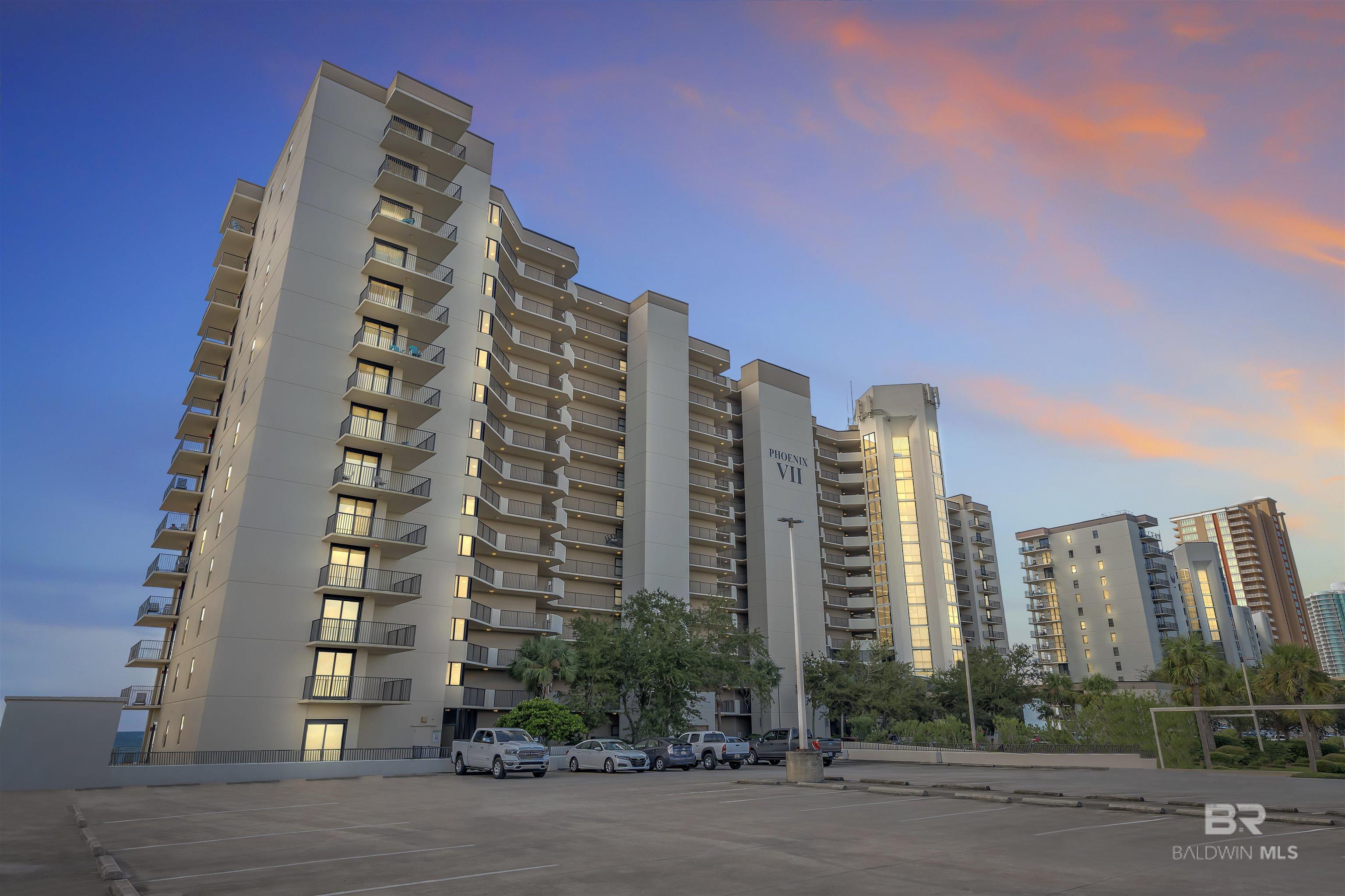 Beautifully maintained 2 bedroom, 2 bath gulf front condo in the highly sought-after Phoenix VII in the heart of Orange Beach. Enjoy stunning gulf views and first-class amenities including indoor and outdoor pools, kiddie pool, hot tub, sauna, racquetball and basketball courts, fitness center, lighted tennis courts, gazebo, and BBQ area. Conveniently located just minutes from restaurants, marinas, shopping, and beaches. This condo is a top-performing rental with five-star reviews and is currently self-managed. Seller to pay future assessments prior to closing. Buyer to verify all information during due diligence.