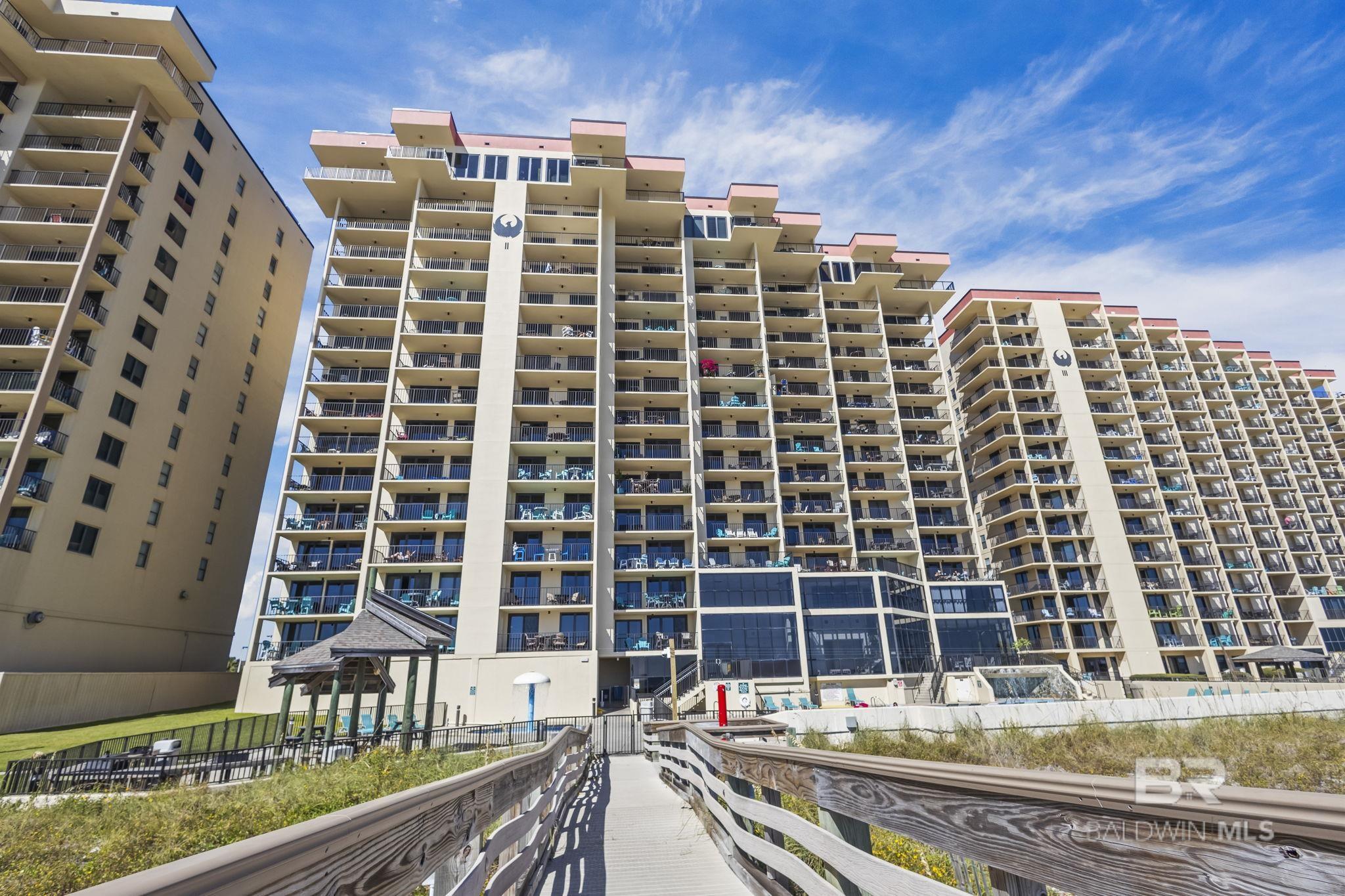 Beautifully updated 1BR/1BA condo at Phoenix II on the white sands of Orange Beach. Bright, modern interior with Gulf views from the private balcony. Strong rental history and excellent amenities including a beachfront pool, hot tub, fitness center, and direct beach access. Ideal for a beach getaway or investment. Buyer to verify all information during due diligence.