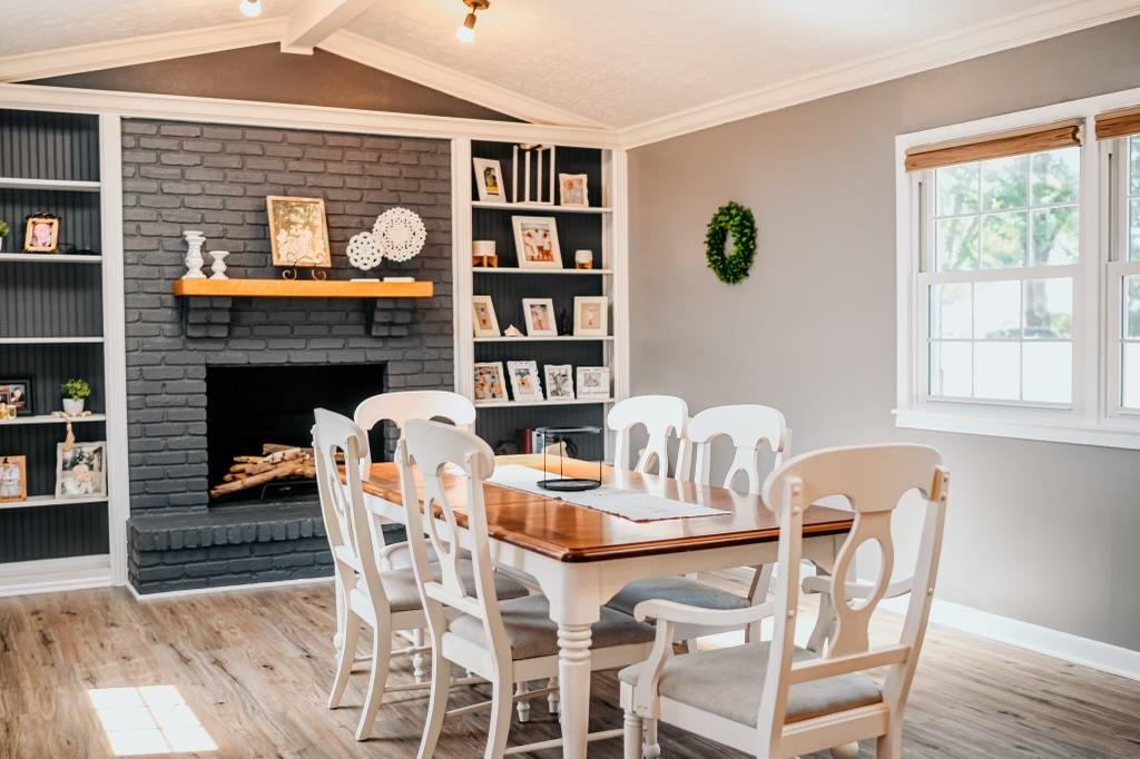 Flexible area can alternate as second family room.