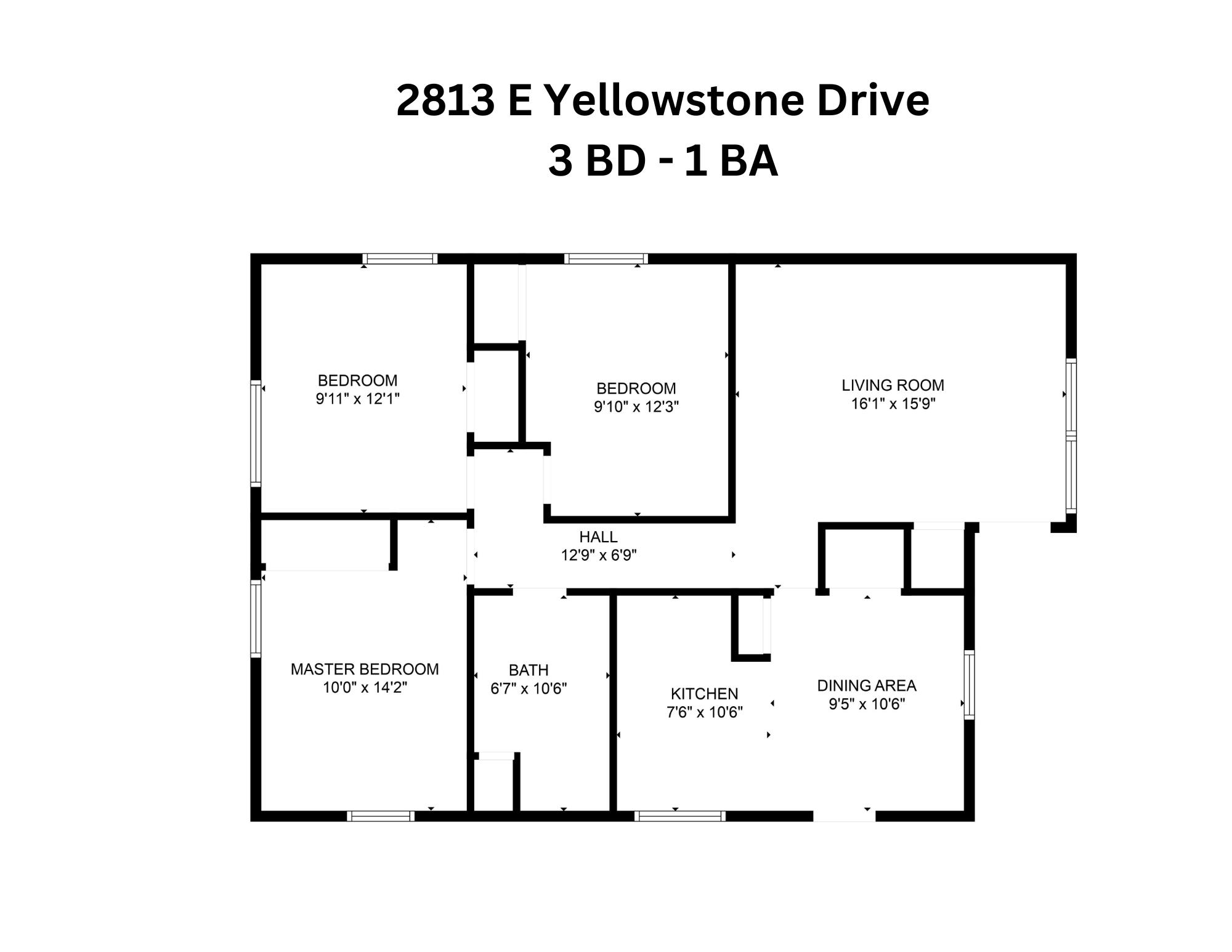 2813 E Yellowstone Dr., Owensboro, Kentucky 42301, 3 Bedrooms Bedrooms, ,1 BathroomBathrooms,Single Family Residence,For Sale,E Yellowstone Dr.,88542