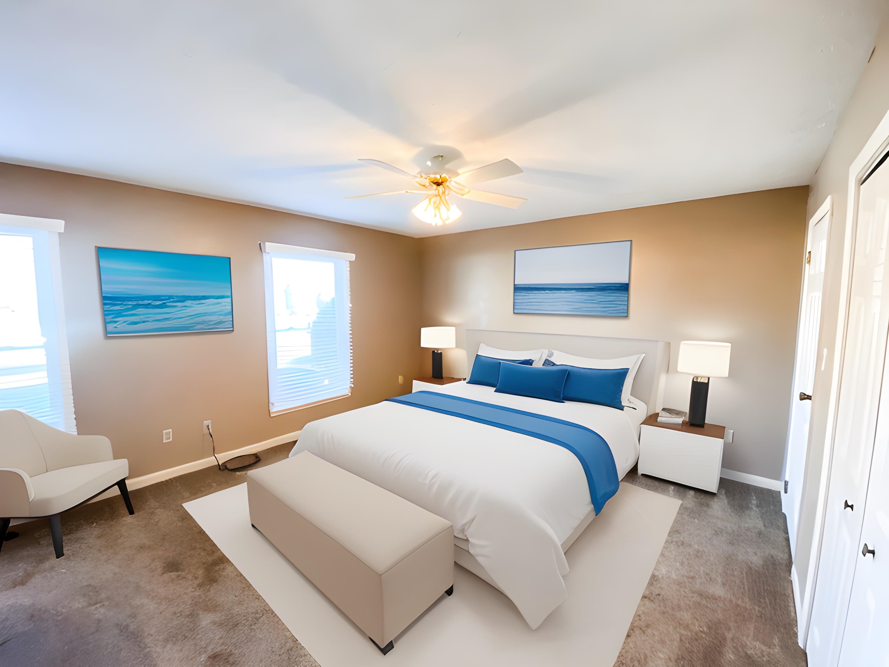 Master suite has 2 spacious closets & includes an on-suite full bathroom.