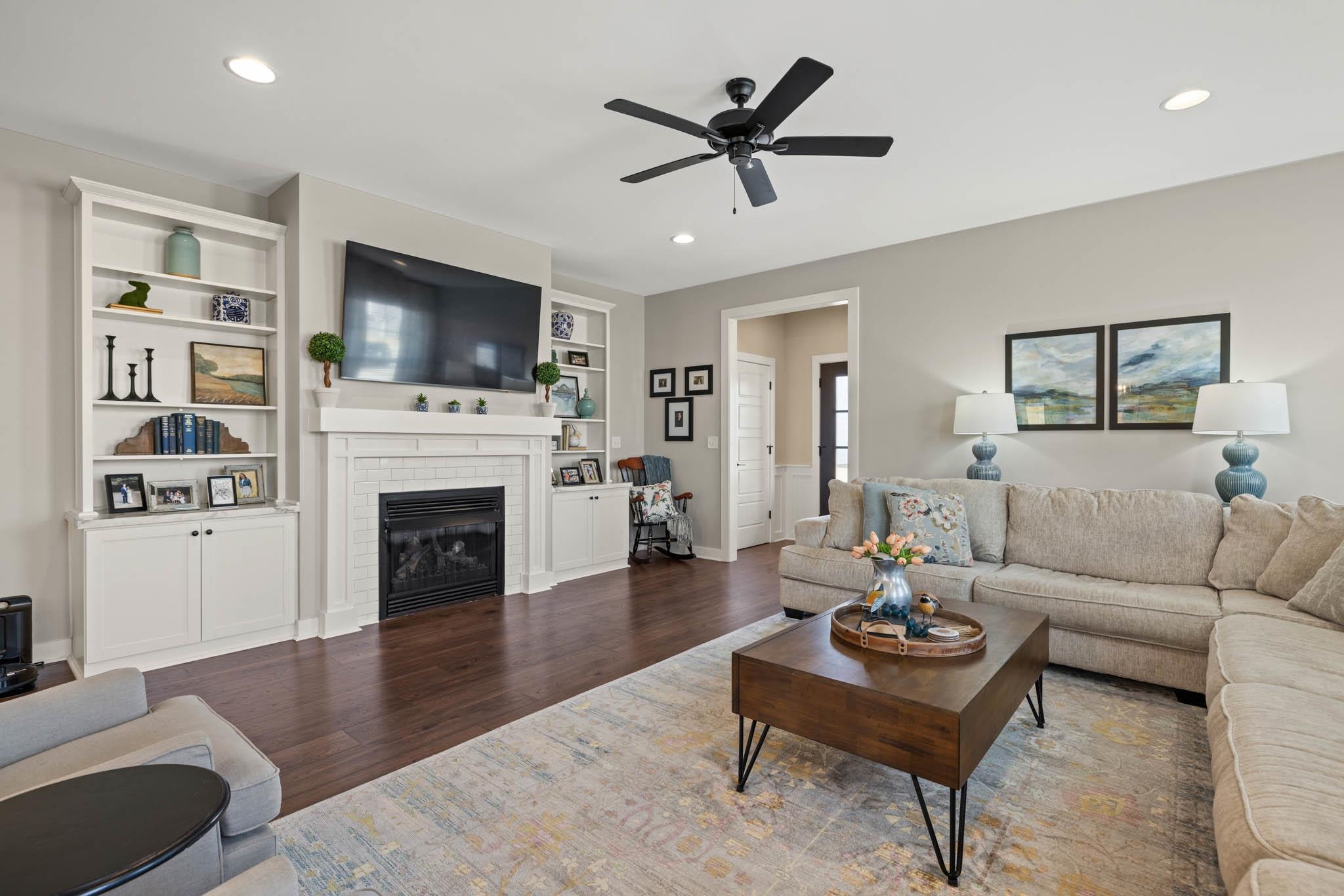 Enjoy the cozy feel of this elegant room...wonderful for Family/Friend entertaining.