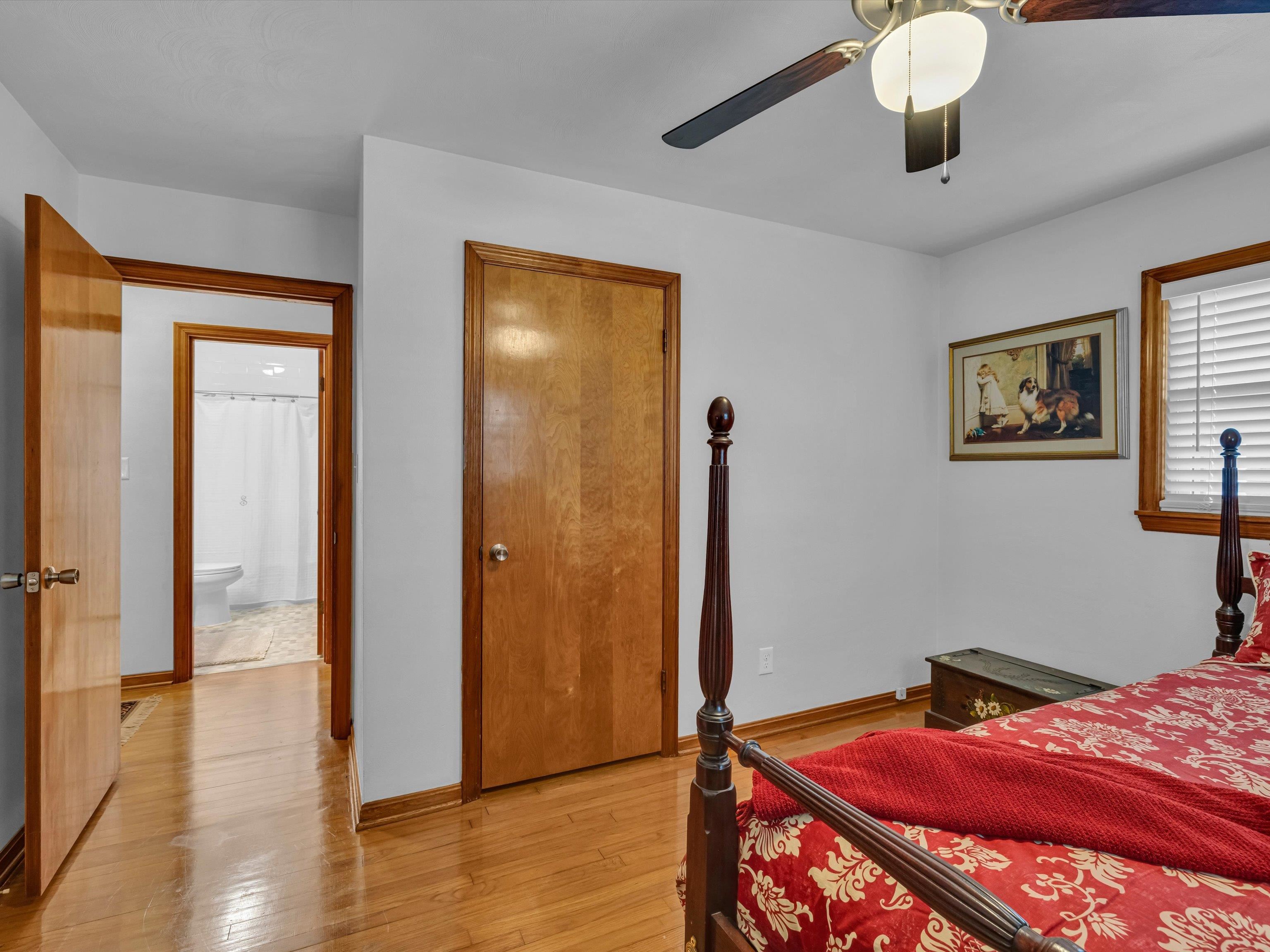 View looking into the Hall from Bedroom 2.