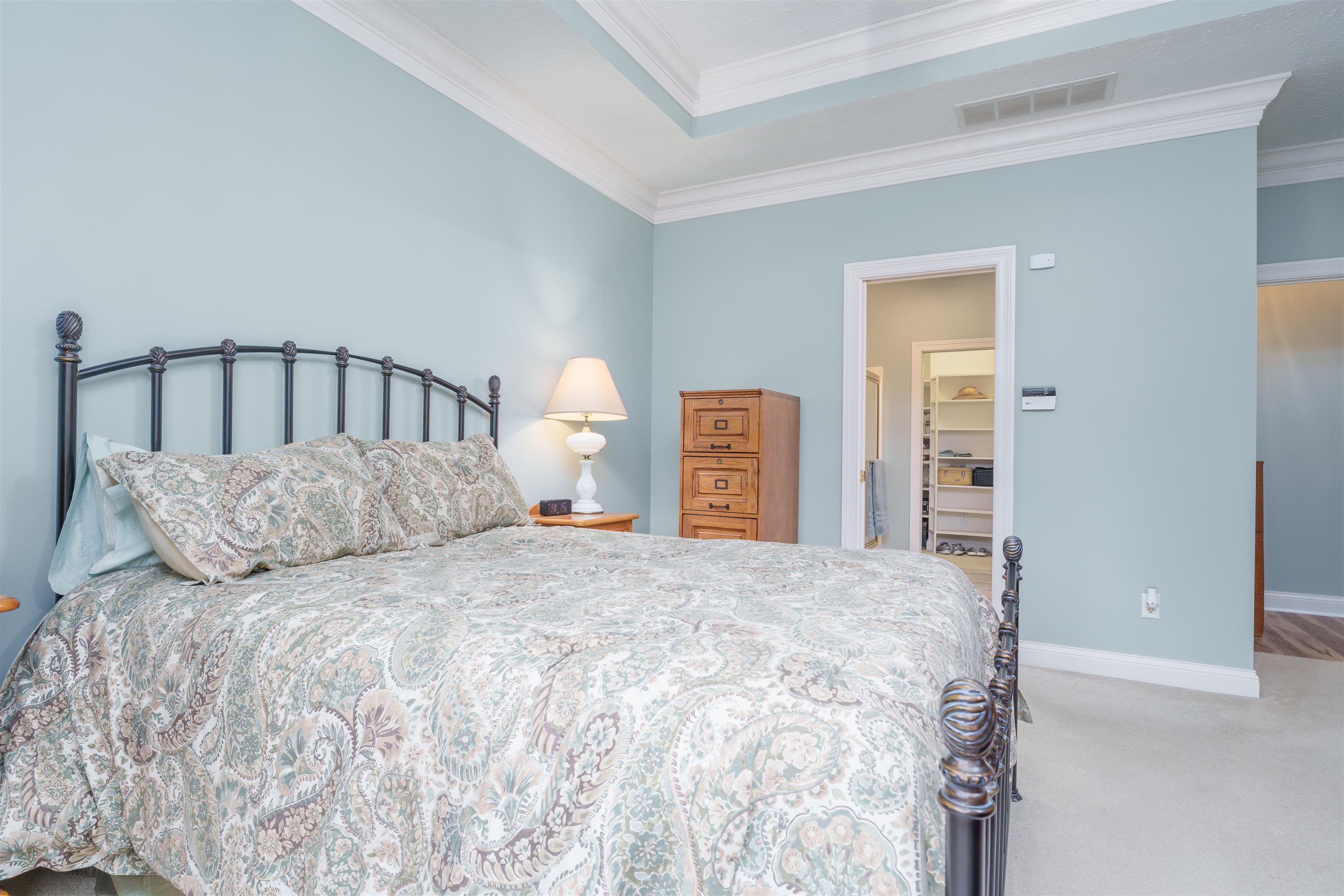 The master on-suite is located on the main level of the home with close access to laundry.