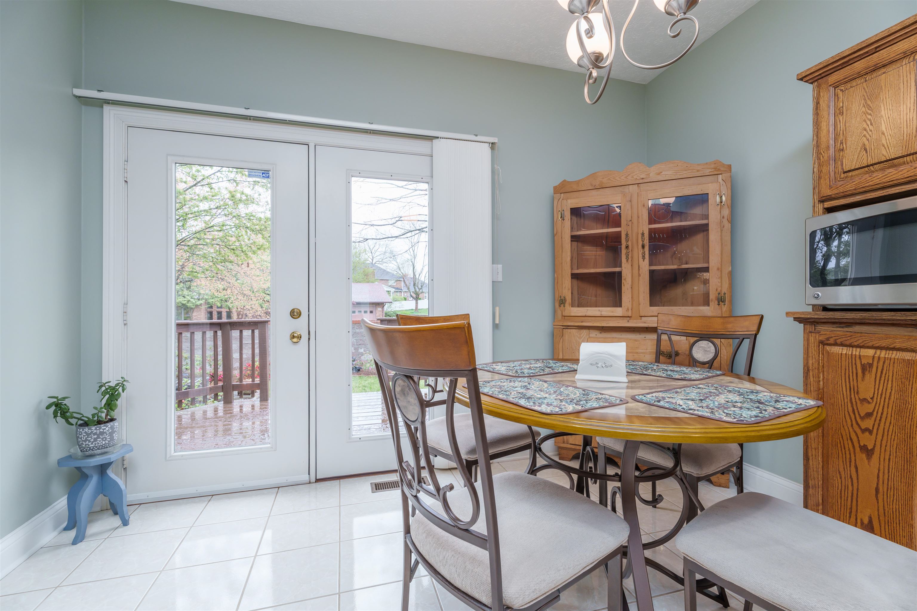 Eat-in kitchen with amples of natural light.