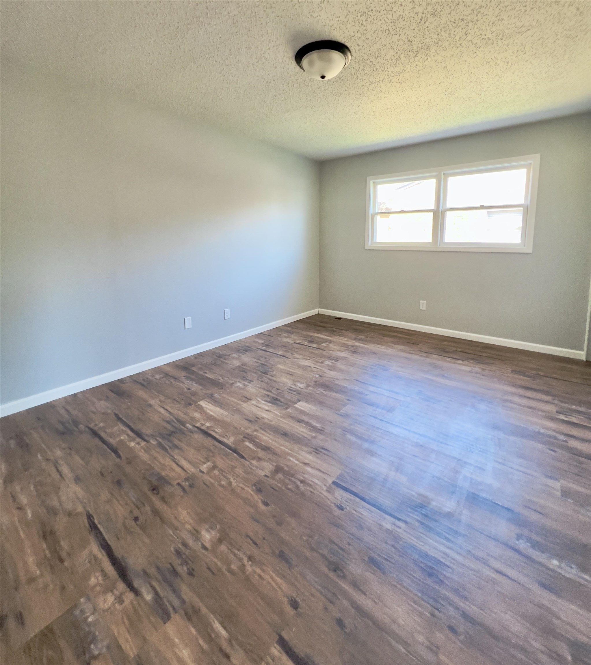 New flooring and extra large closet.