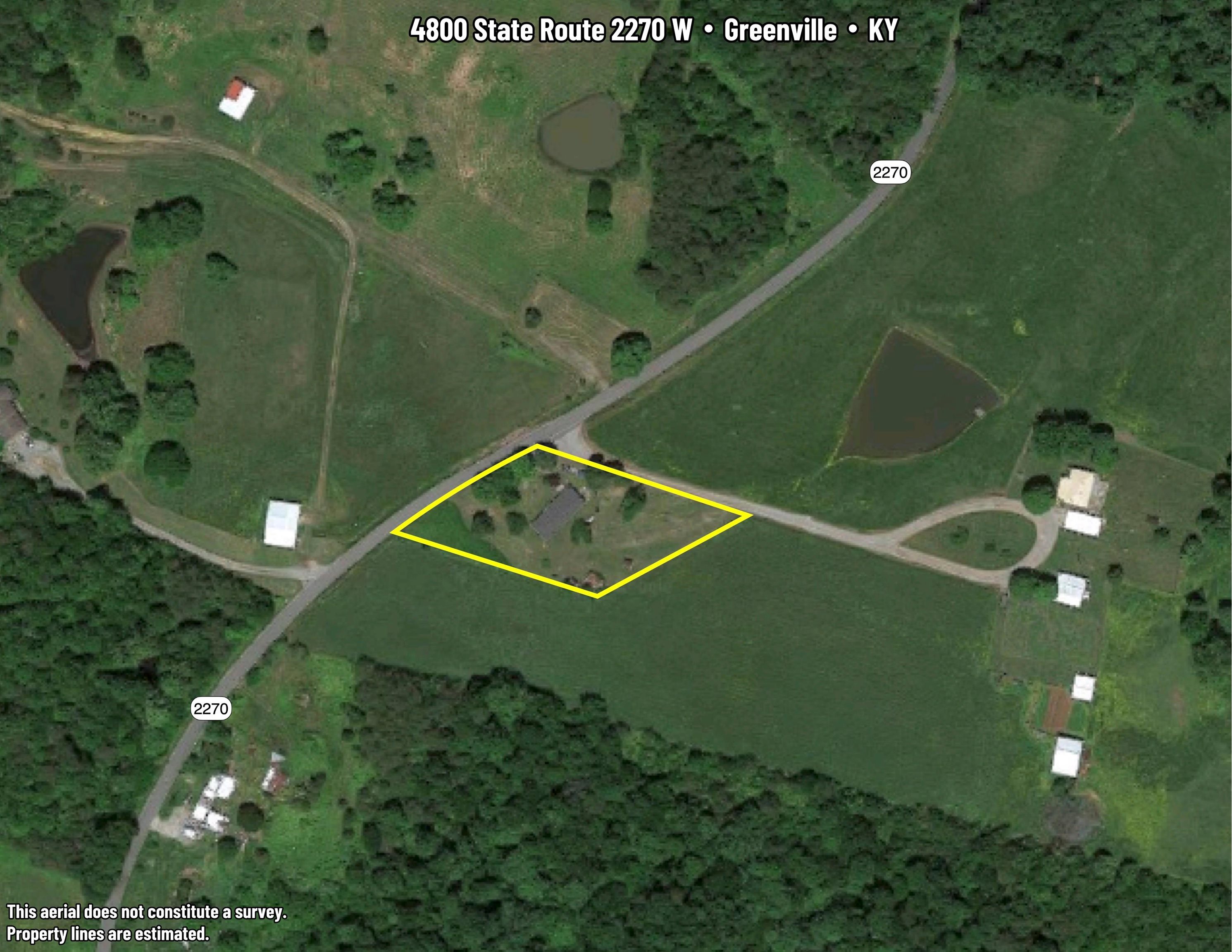 4800 State Route 2270, Greenville, Kentucky 42345, 5 Bedrooms Bedrooms, ,1 BathroomBathrooms,Single Family Residence,For Sale,State Route 2270,89632