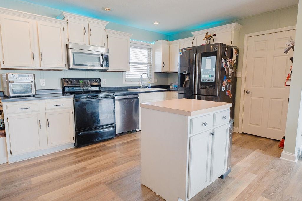 Custom built-in kitchen table with storage