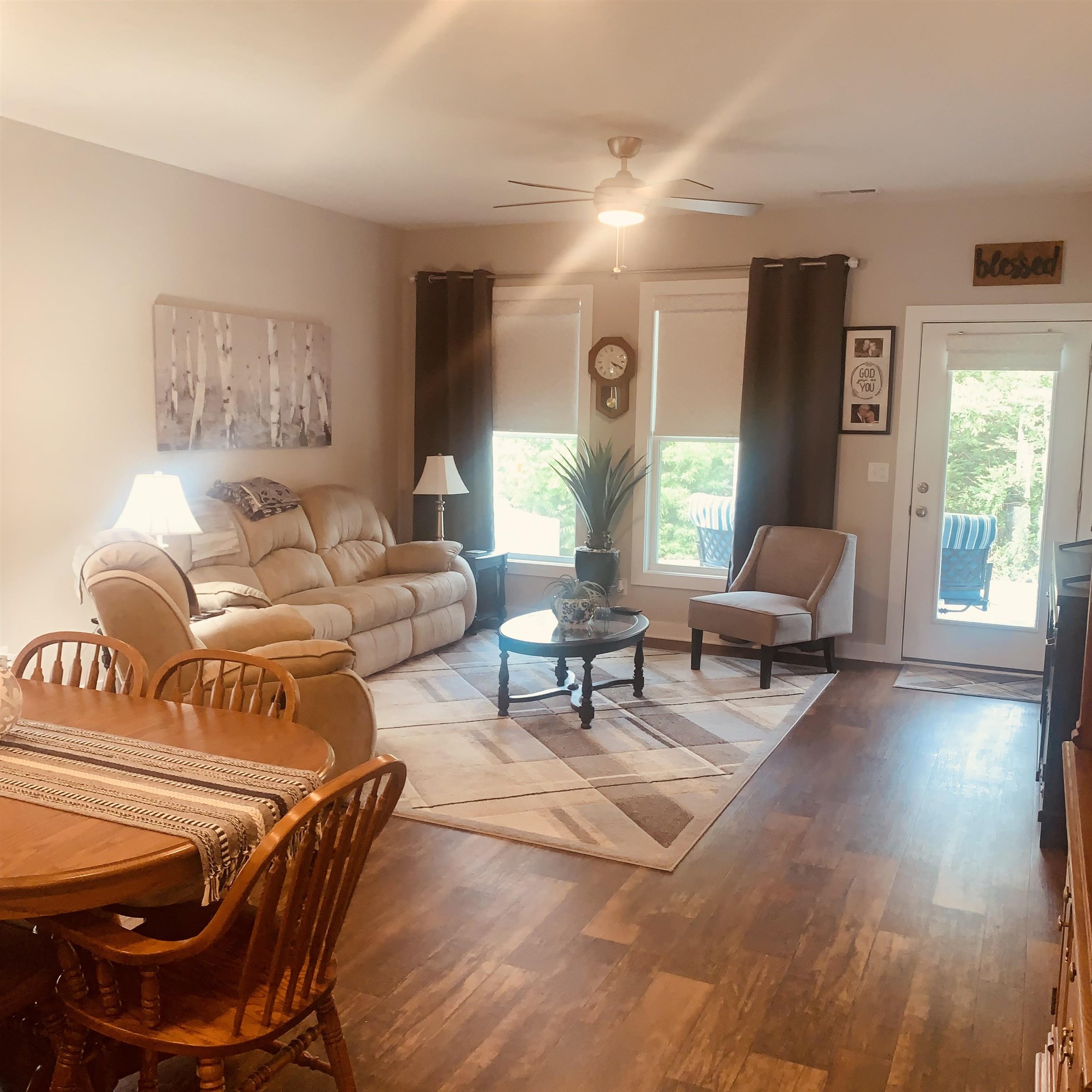 Another view of the open concept