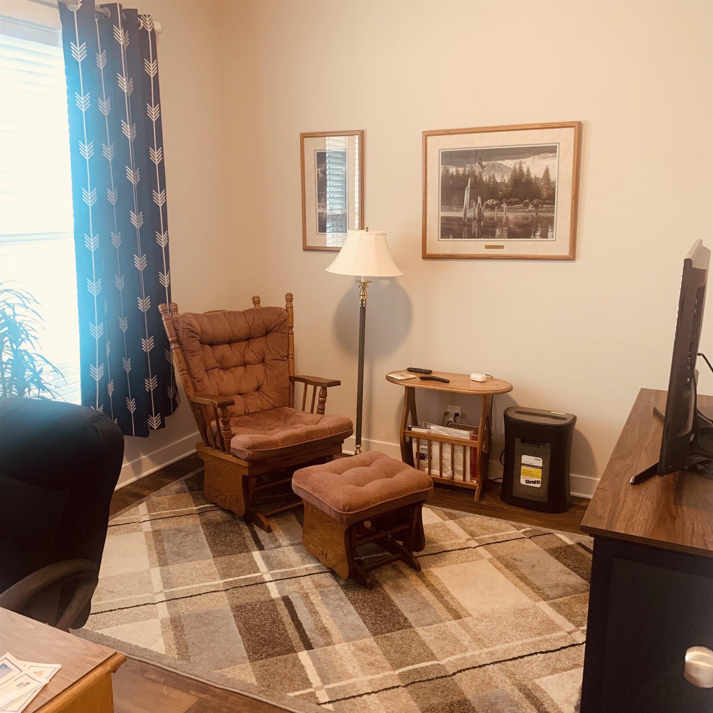 This bedroom is located on the front of the house with access to the second bath.
