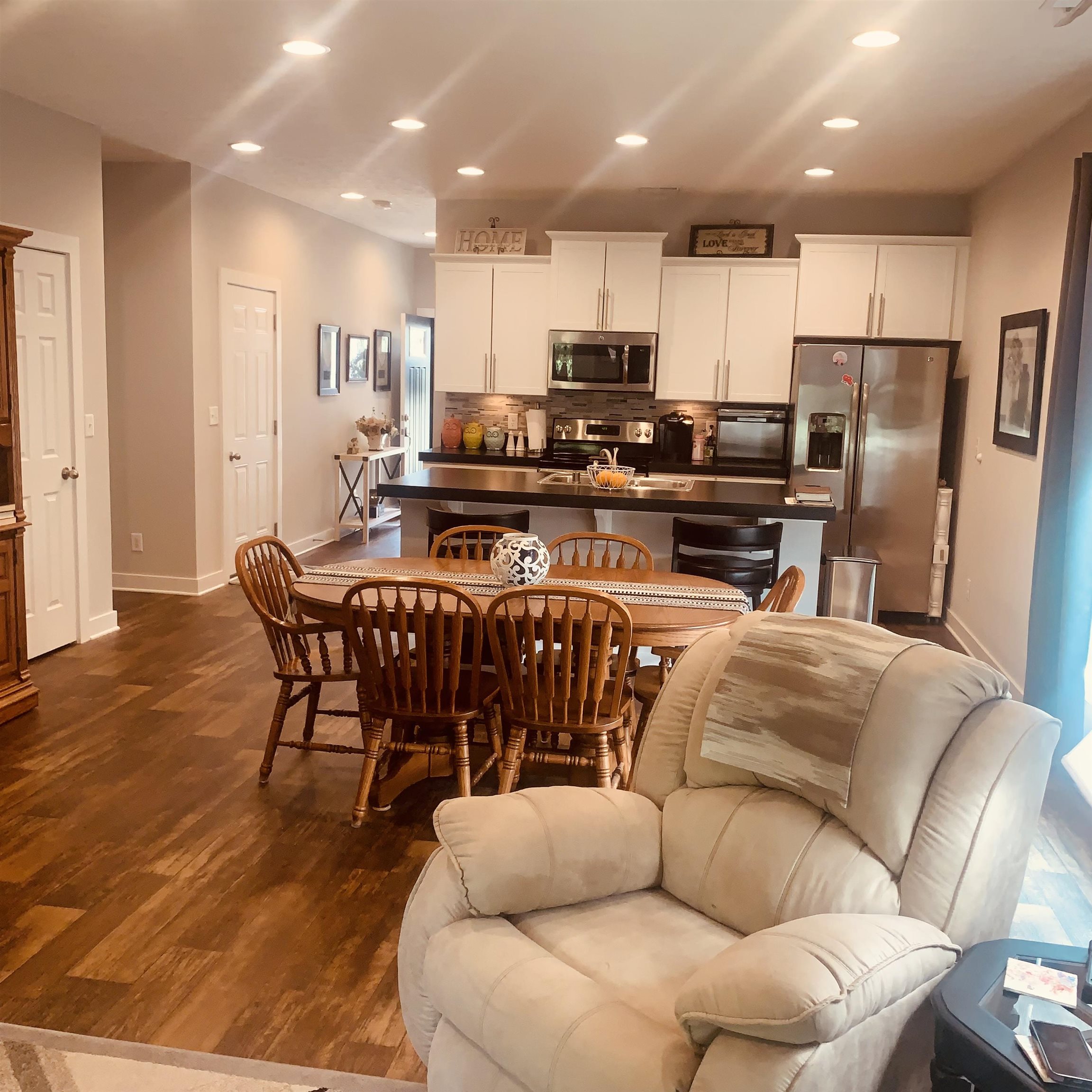 This home has an open concept.