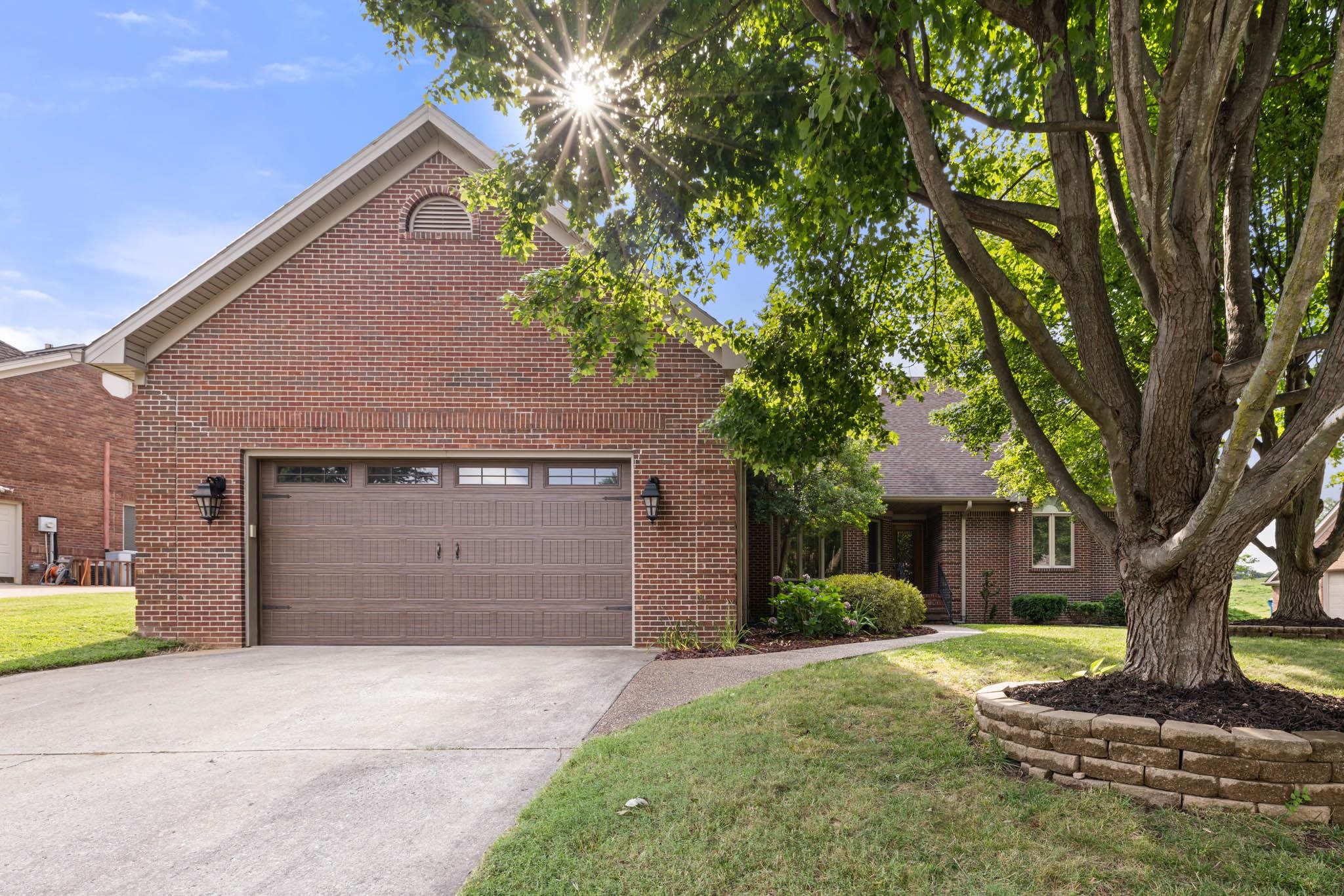 New insulated garage door