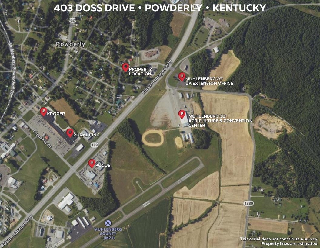 403 Doss Drive, POWDERLY, Kentucky 42367, 2 Bedrooms Bedrooms, ,1 BathroomBathrooms,Single Family Residence,For Sale,Doss Drive,90421