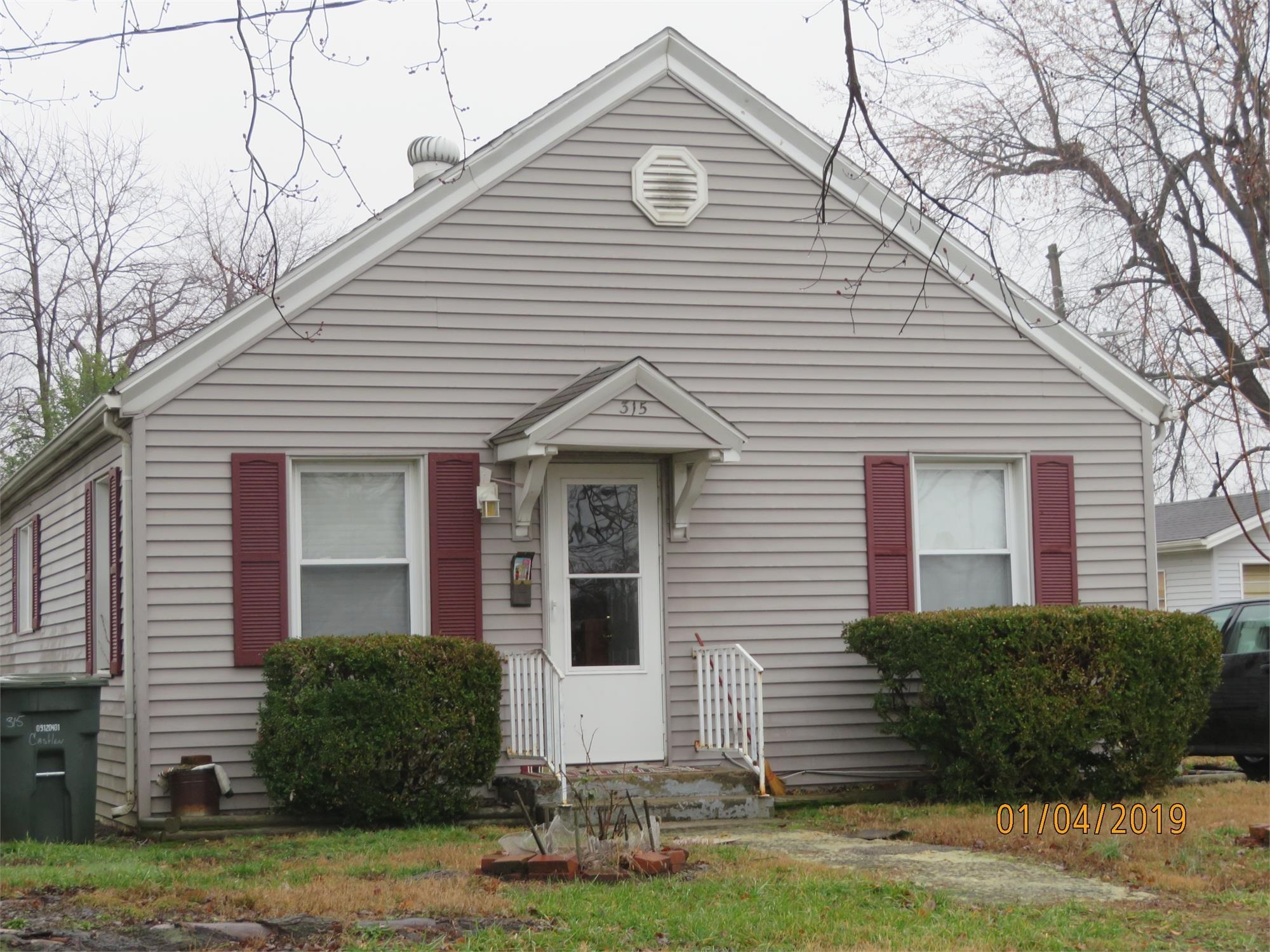 315 Castlen St, Owensboro, Kentucky 42301, 2 Bedrooms Bedrooms, ,1 BathroomBathrooms,Single Family Residence,For Sale,Castlen St,90446