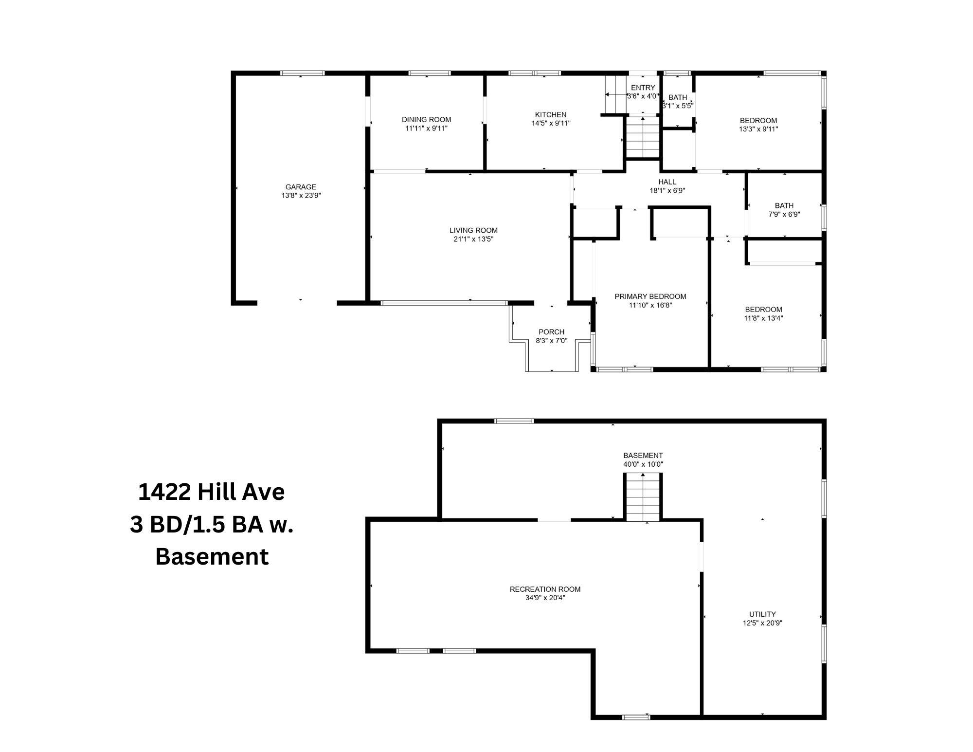 1422 Hill Ave, Owensboro, Kentucky 42301, 3 Bedrooms Bedrooms, ,1 BathroomBathrooms,Single Family Residence,For Sale,Hill Ave,90597