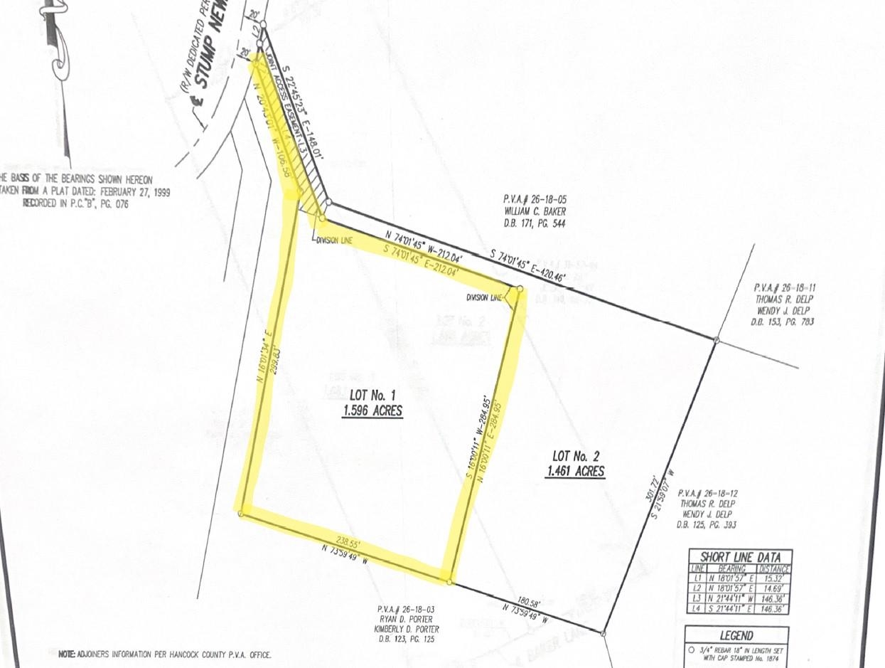 Lot 1 Stump Newman Rd, Hawesville, Kentucky 42348, ,Land,For Sale,Stump Newman Rd,90641