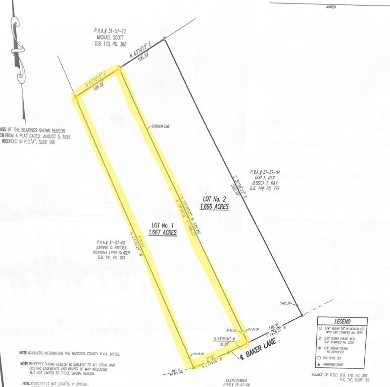 Lot 1 Baker Ln, Hawesville, Kentucky 42348, ,Land,For Sale,Baker Ln,90643