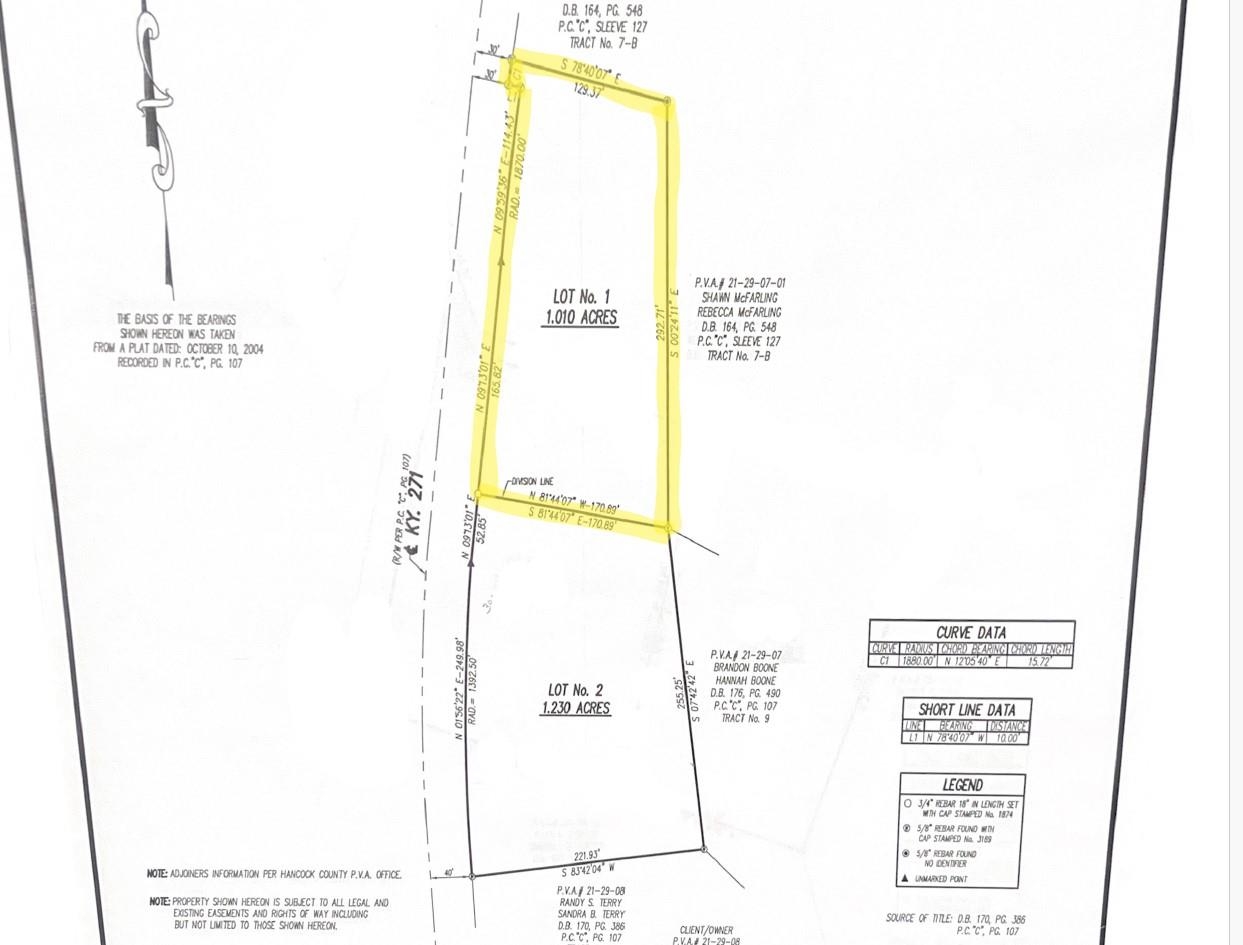 Lot 1 Hwy 271, Lewisport, Kentucky 42351, ,Land,For Sale,Hwy 271,90645