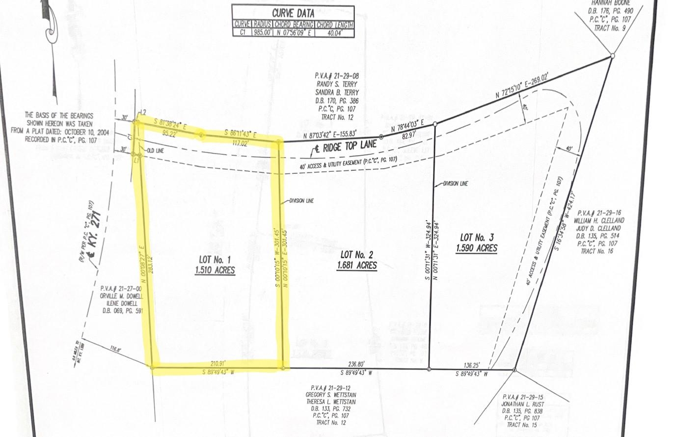 Lot 1 Ridge Top Ln, Lewisport, Kentucky 42351, ,Land,For Sale,Ridge Top Ln,90659