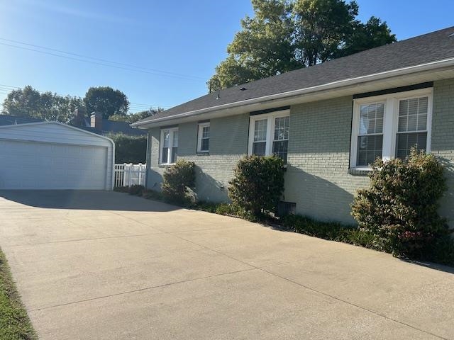 Check out the size of this driveway.  Over 60 feet and can accommodate lots of vehicles.