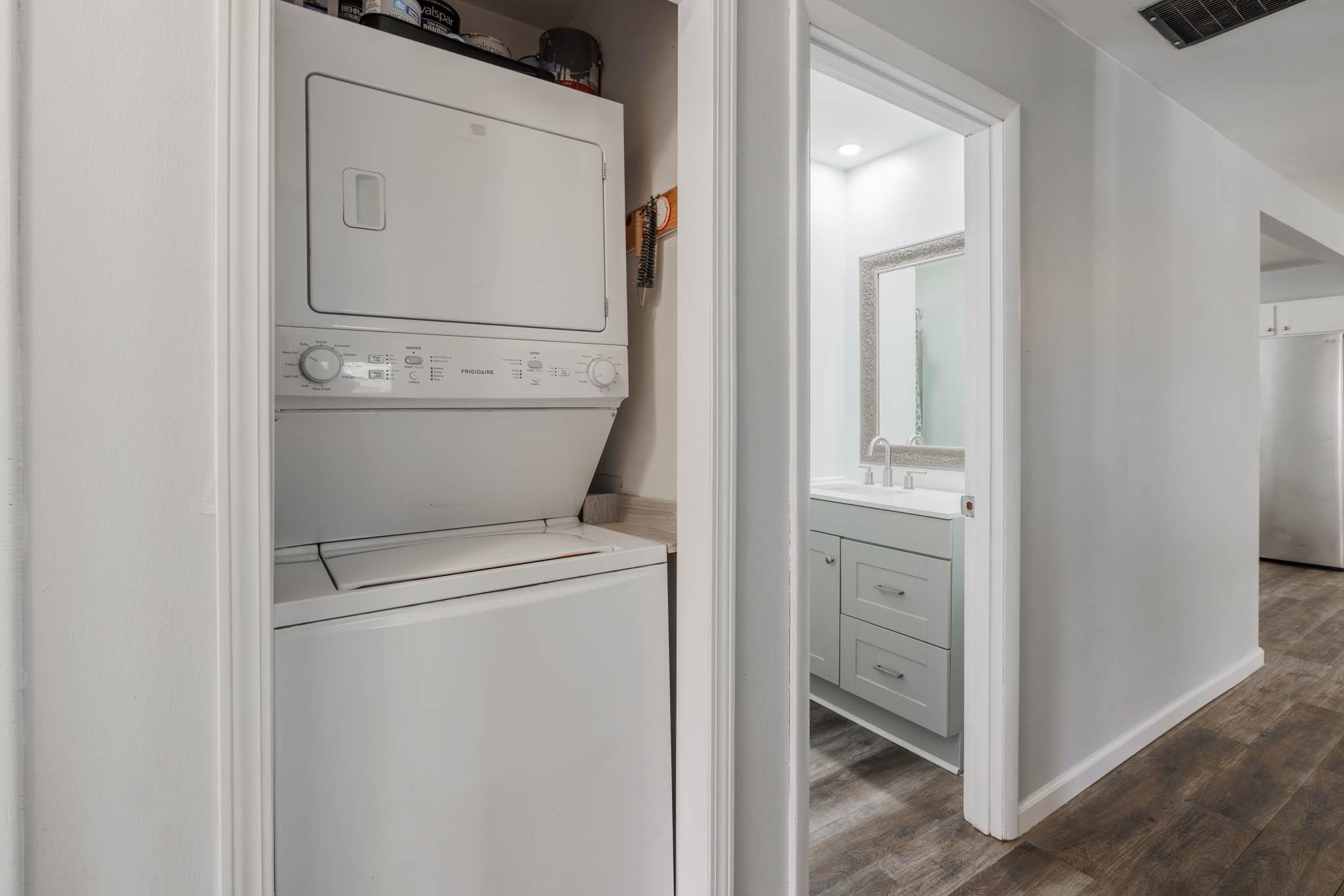 Washer and dryer included
