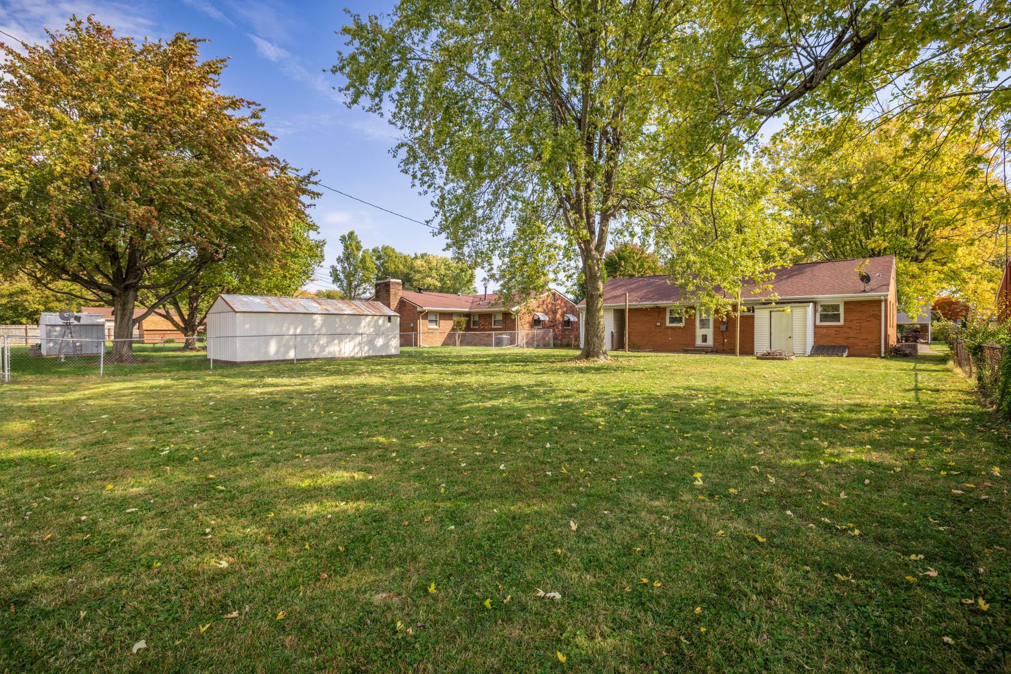 Huge fenced-in backyard