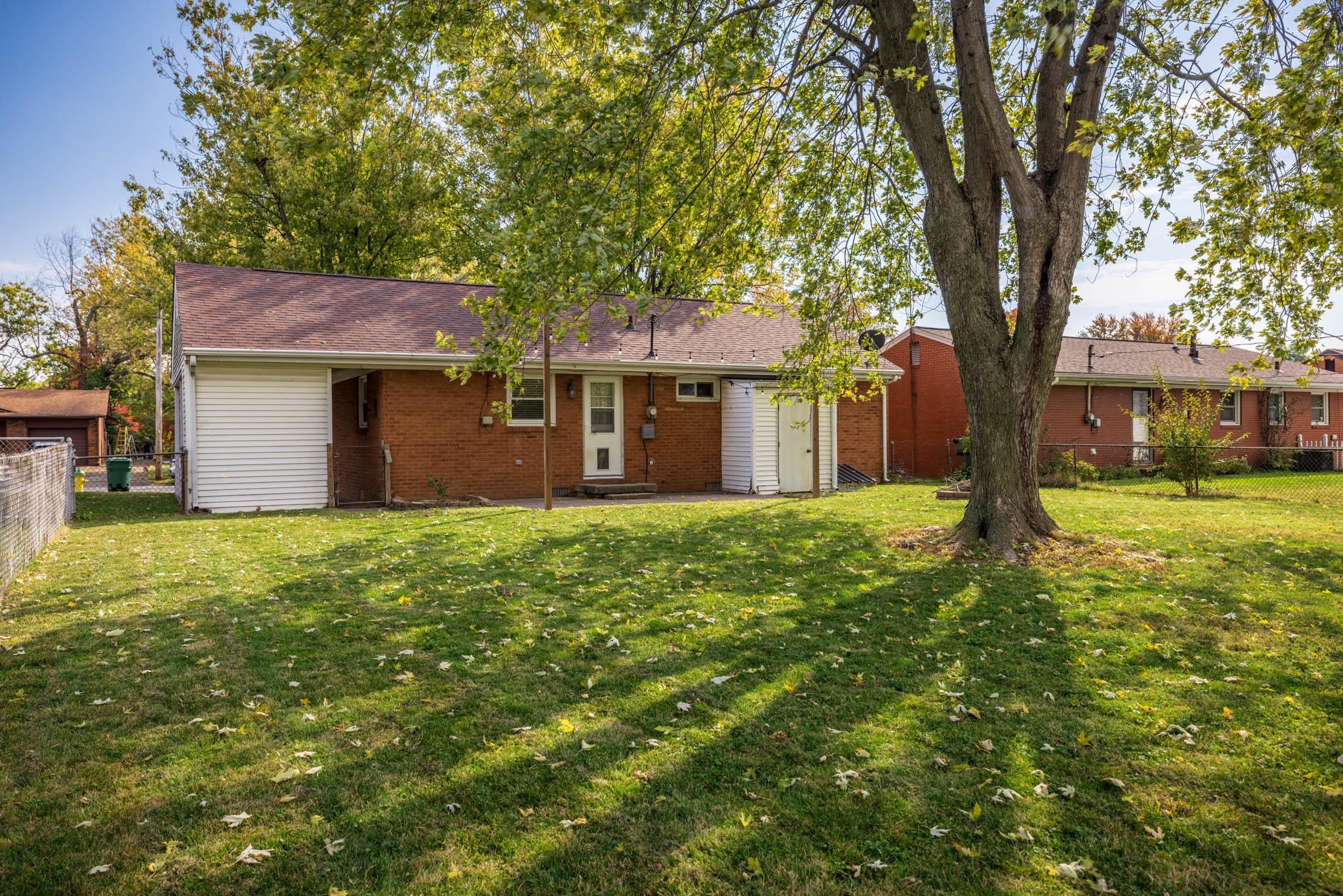 Huge fenced-in backyard