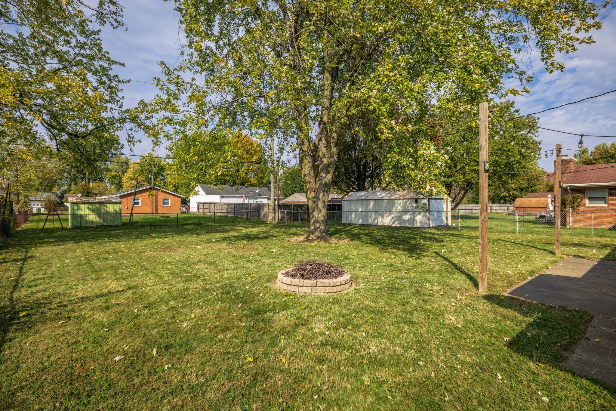 Huge fenced-in backyard