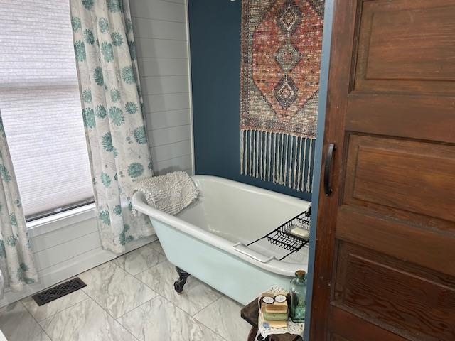 Love the look and feel of soaking in my clawfoot tub!