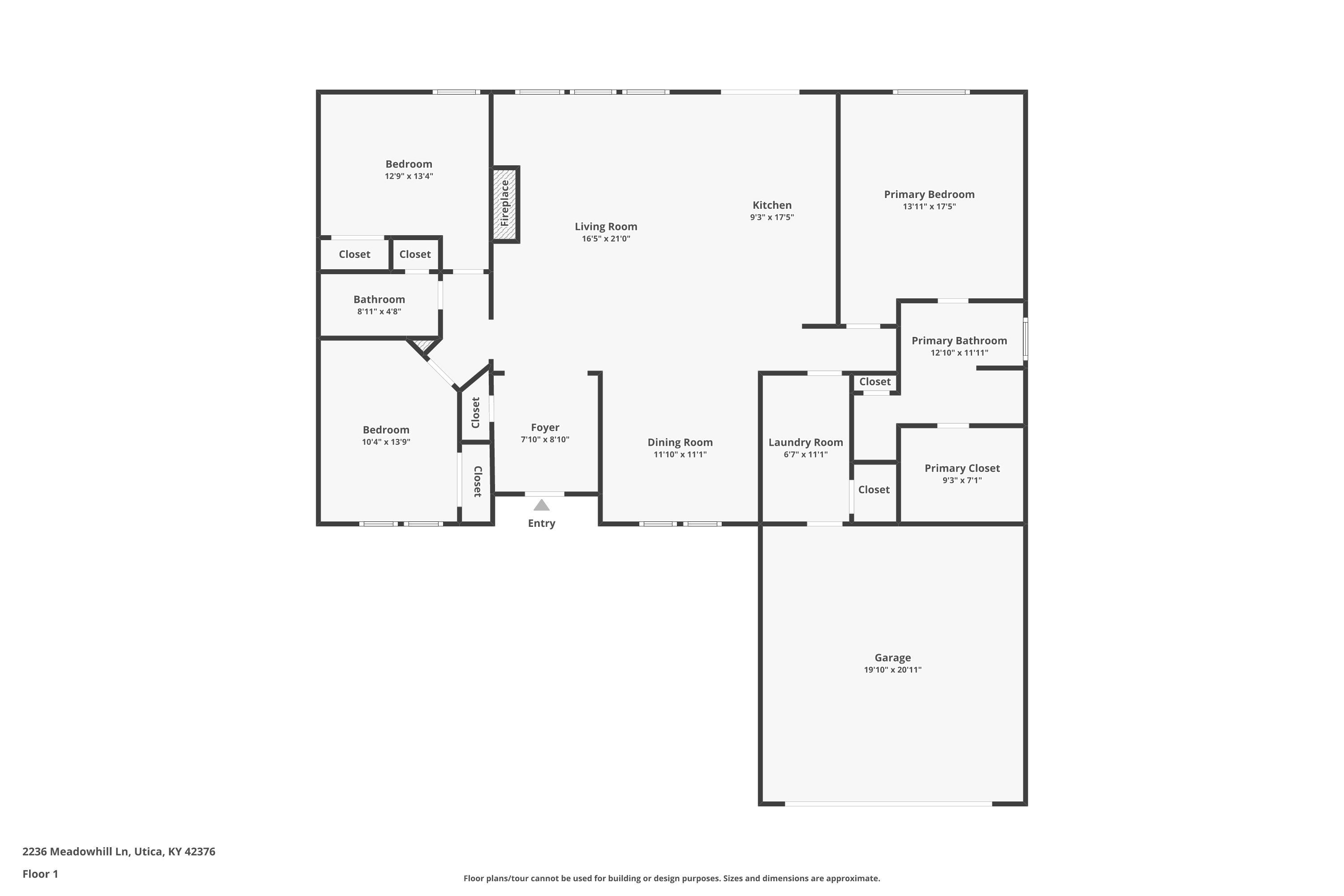 2236 Meadowhill Lane, Utica, Kentucky 42376, 3 Bedrooms Bedrooms, ,2 BathroomsBathrooms,Single Family Residence,For Sale,Meadowhill Lane,92001