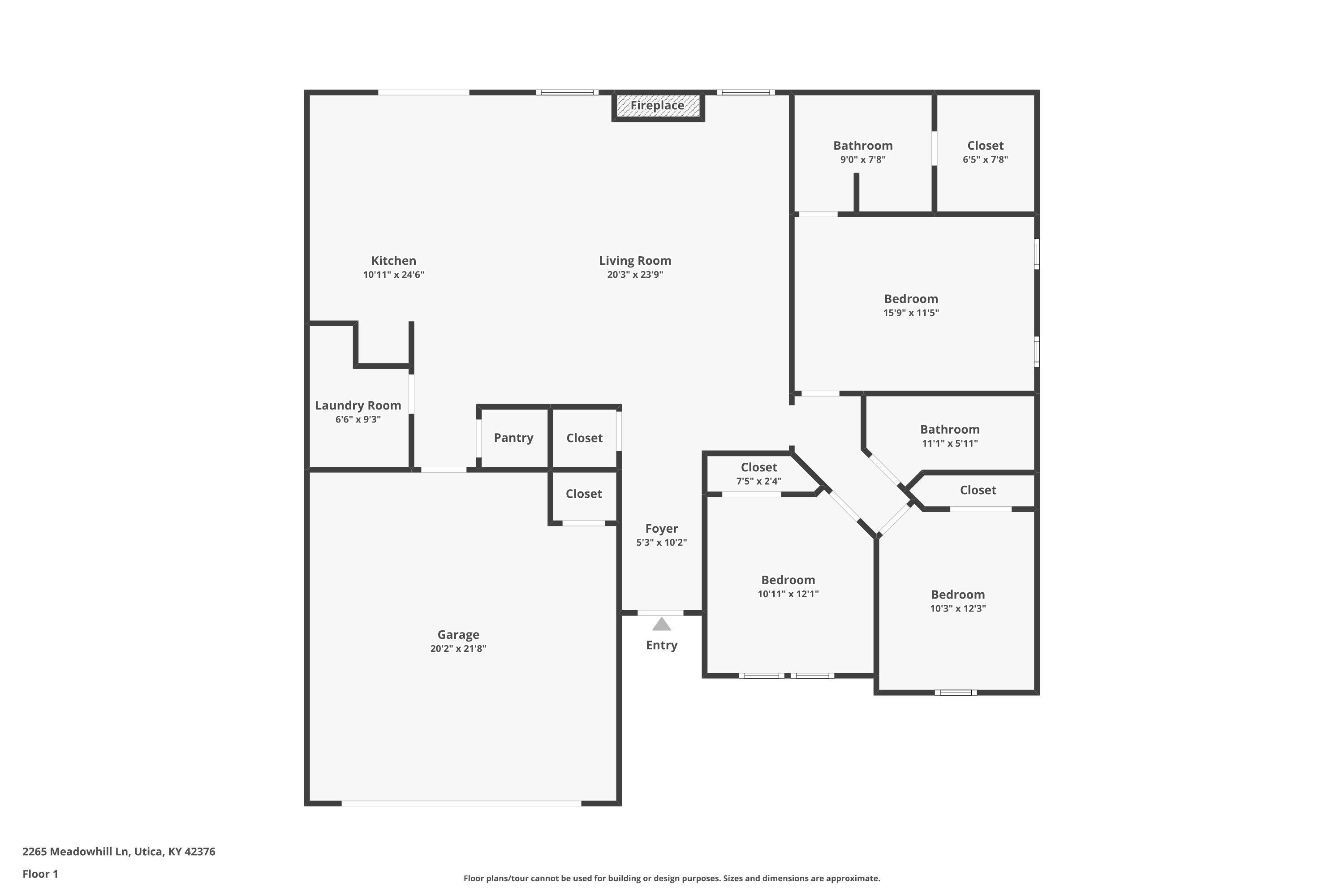 2265 Meadowhill Ln, Utica, Kentucky 42376, 3 Bedrooms Bedrooms, ,2 BathroomsBathrooms,Single Family Residence,For Sale,Meadowhill Ln,92209