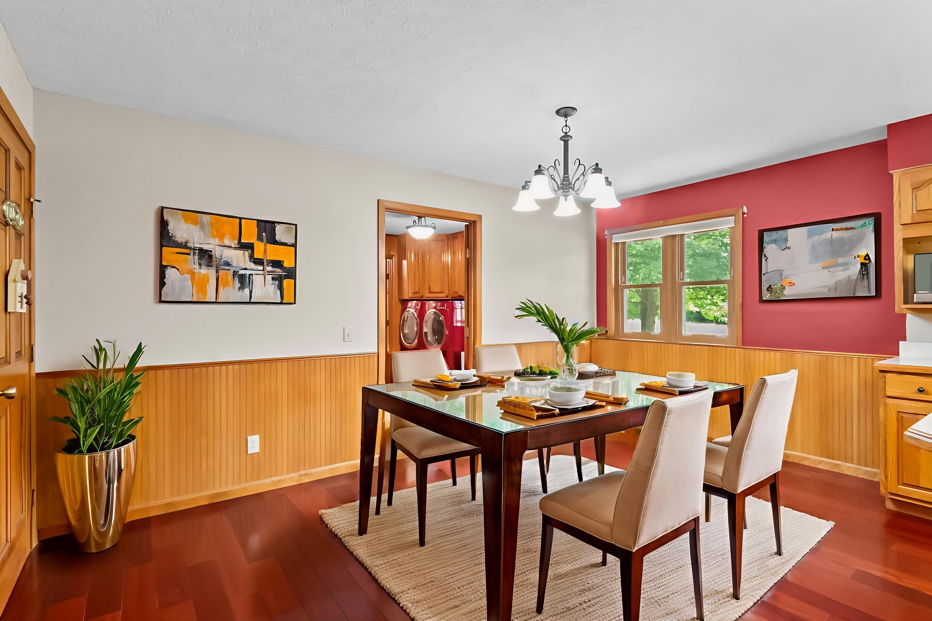 Staged with virtual furniture