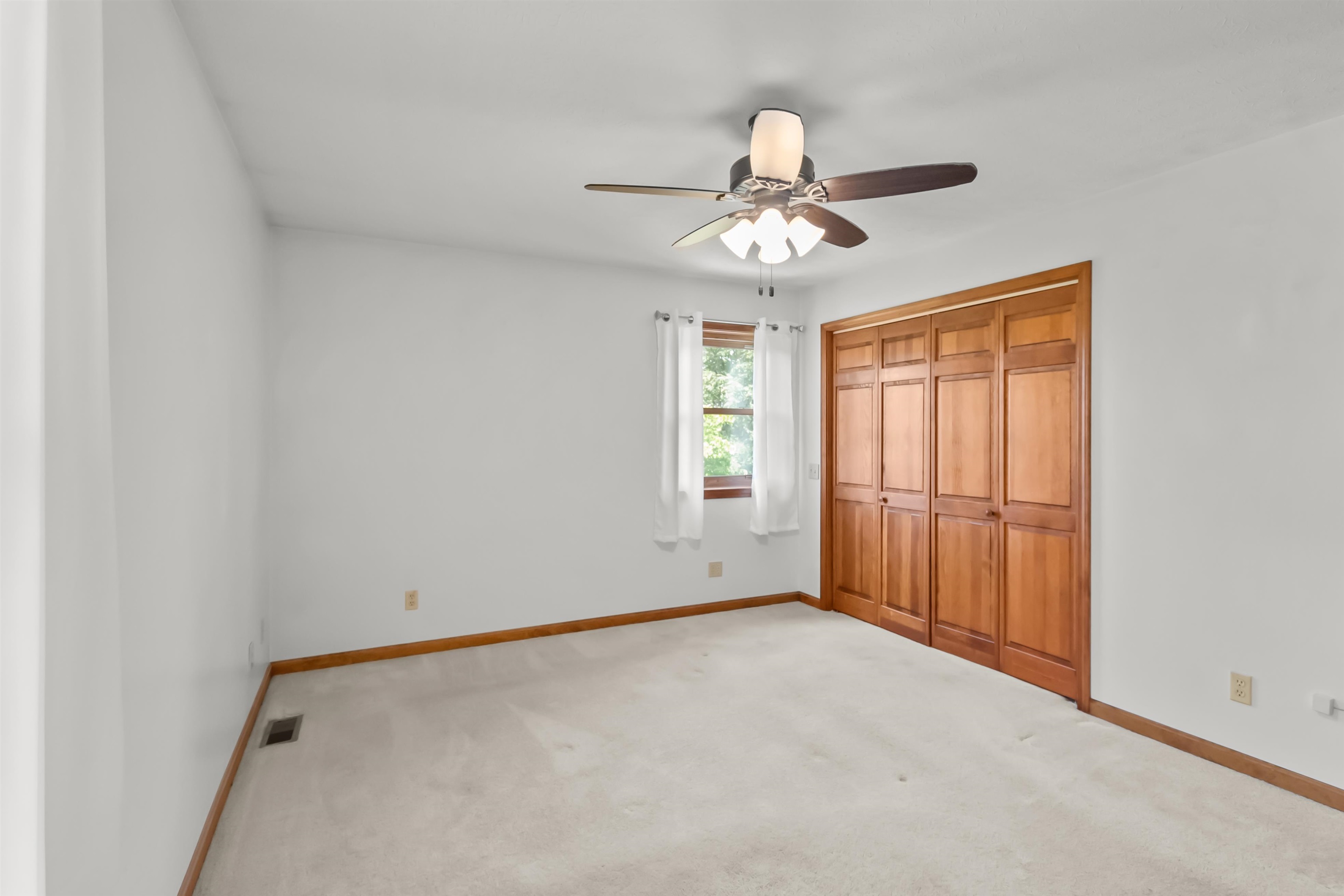 All bedrooms have cedar board walls and lighting.