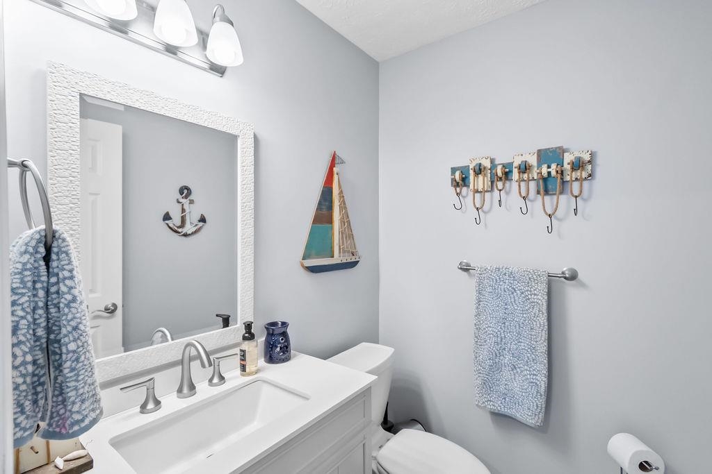 Love the remodeled half bath!
