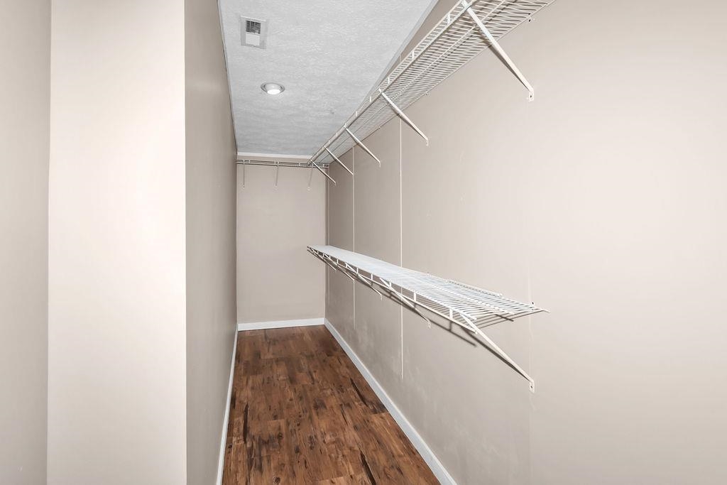 Love the HUGE walk-in closet.