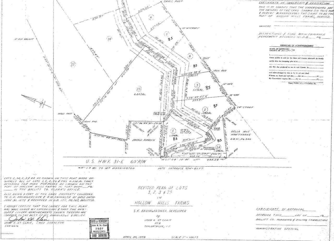 Lot 1 Hollow Hills Rd, Mount Washington, Kentucky 40047, ,Land,For Sale,Hollow Hills Rd,92754