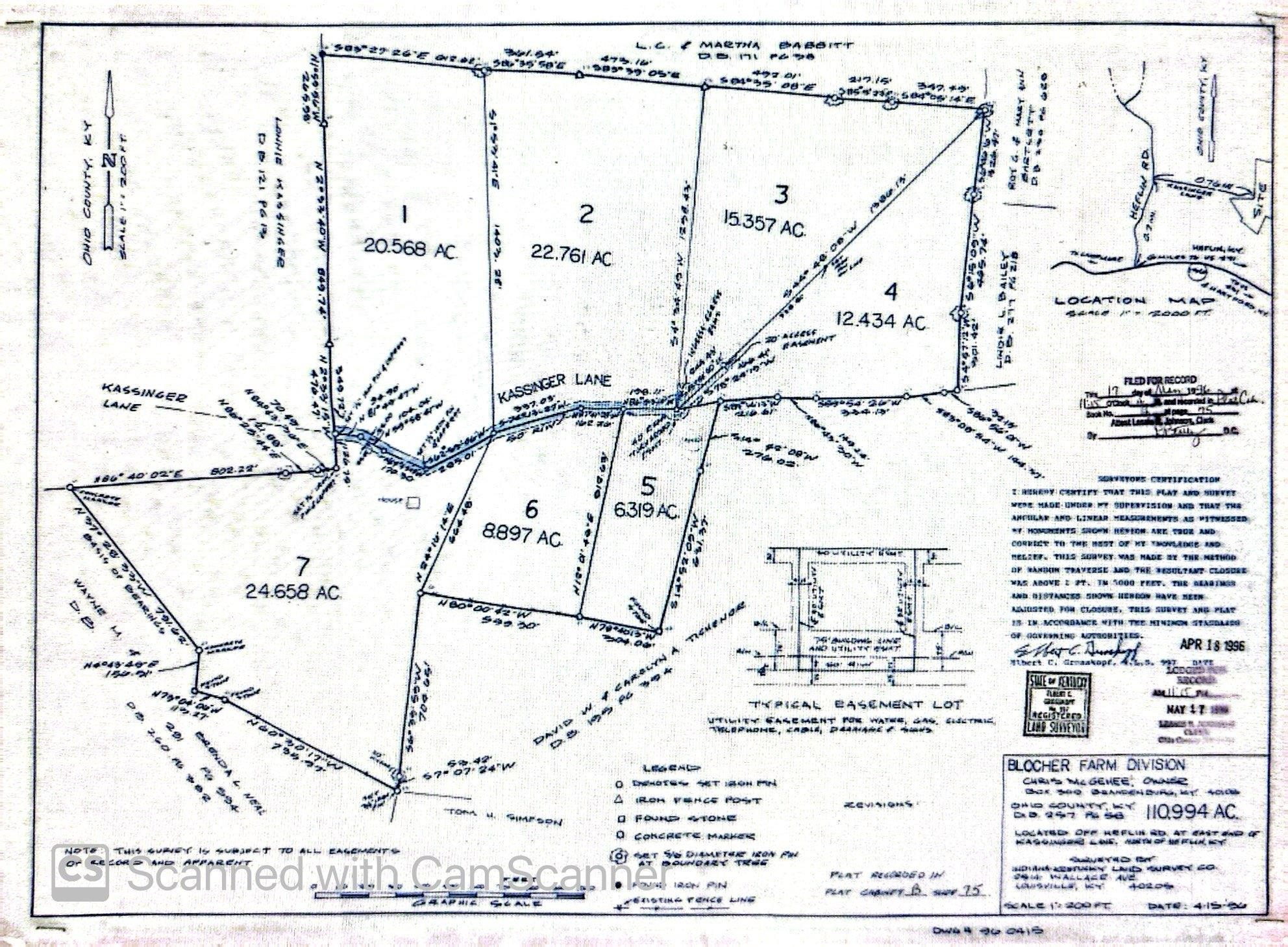 0 Kassinger Ln, Hartford, Kentucky 42347, ,Land,For Sale,Kassinger Ln,93206