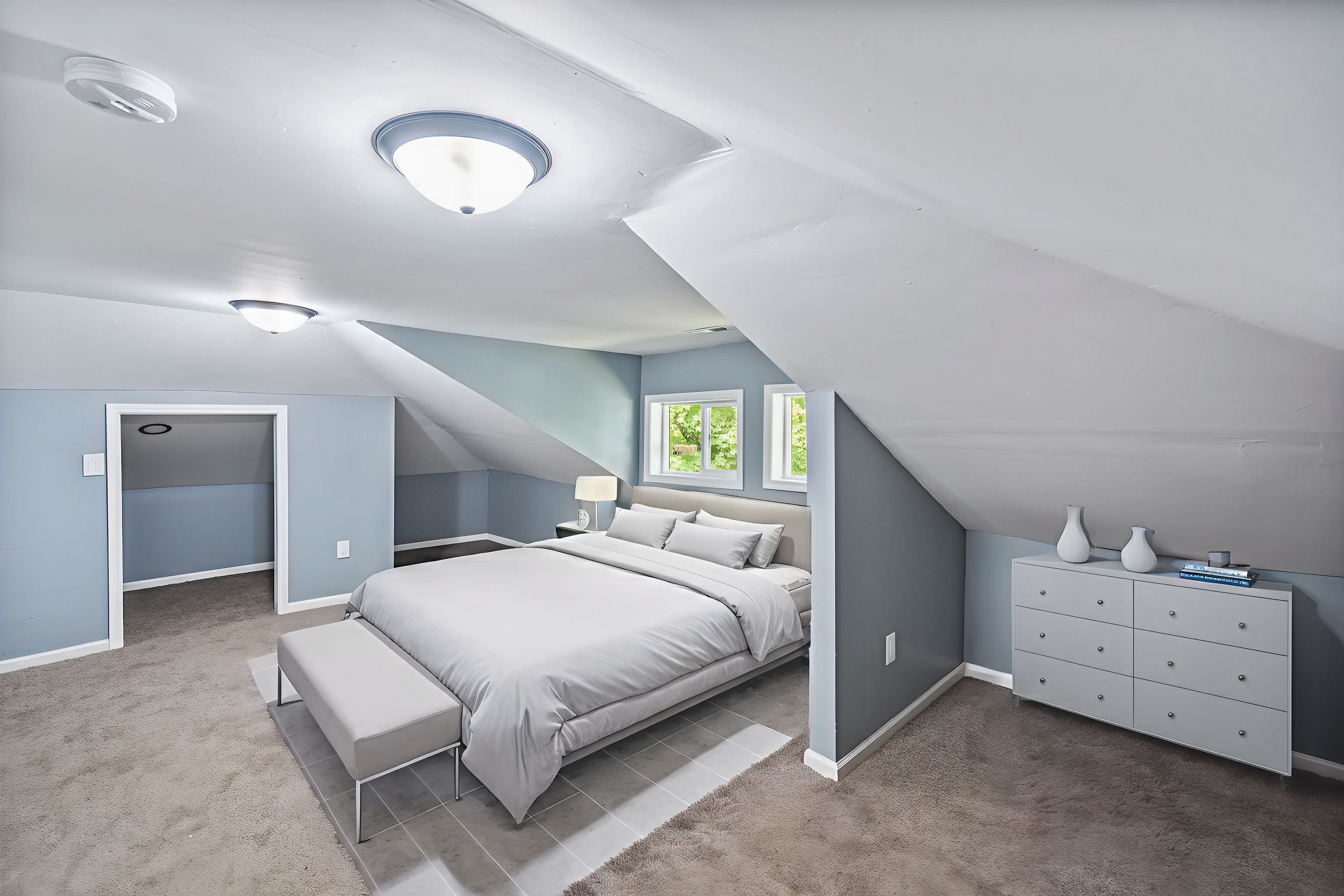 Virtually Staged Bedroom