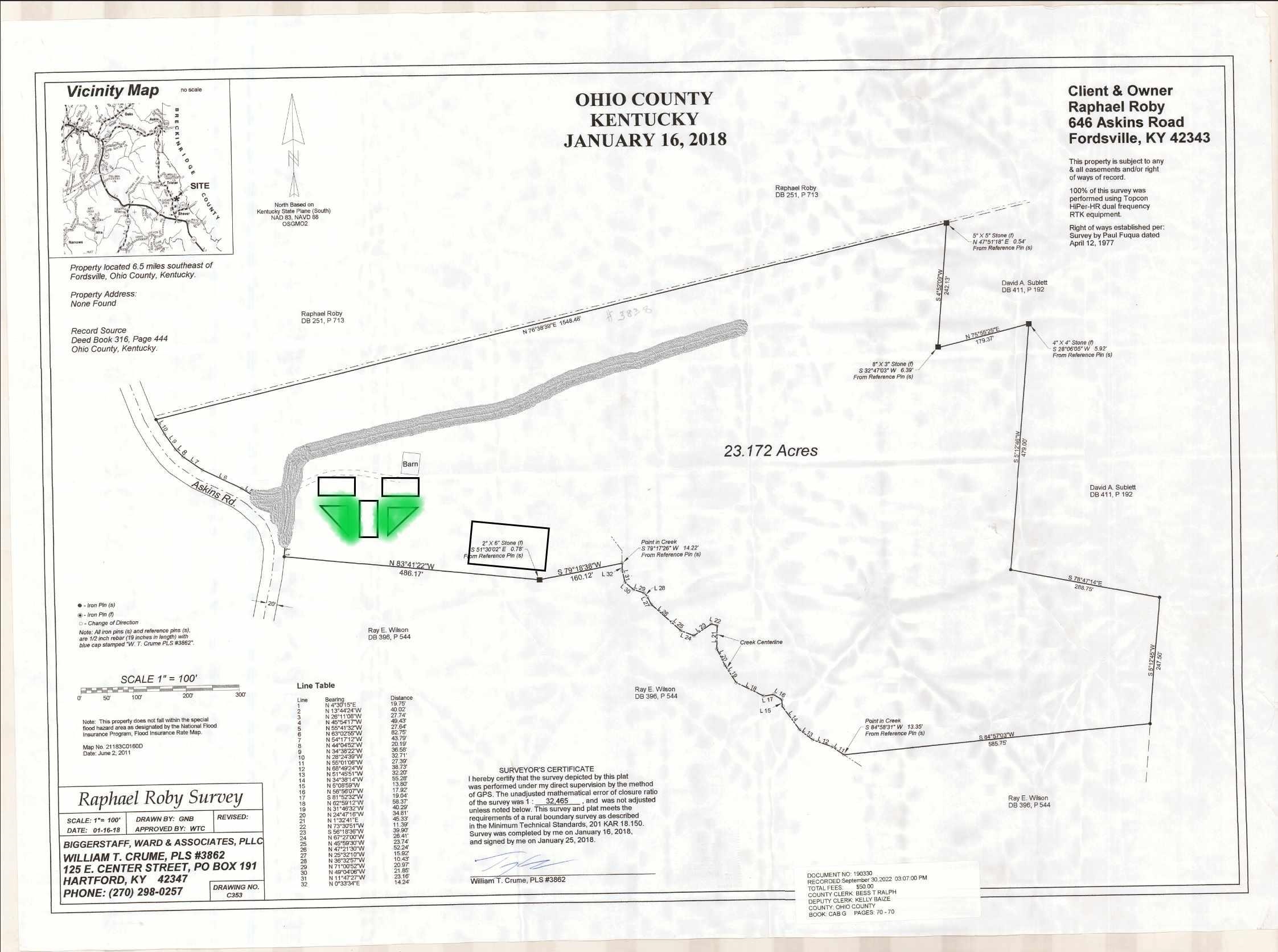 530 Askin Rd, Fordsville, Kentucky 42343, ,Land,For Sale,Askin Rd,93702