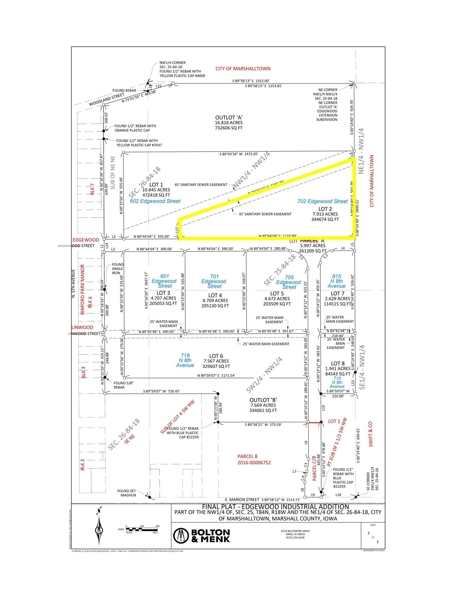 702 Edgewood, Marshalltown, Iowa 50158, ,Lots & Land,For Sale,Edgewood,6307943